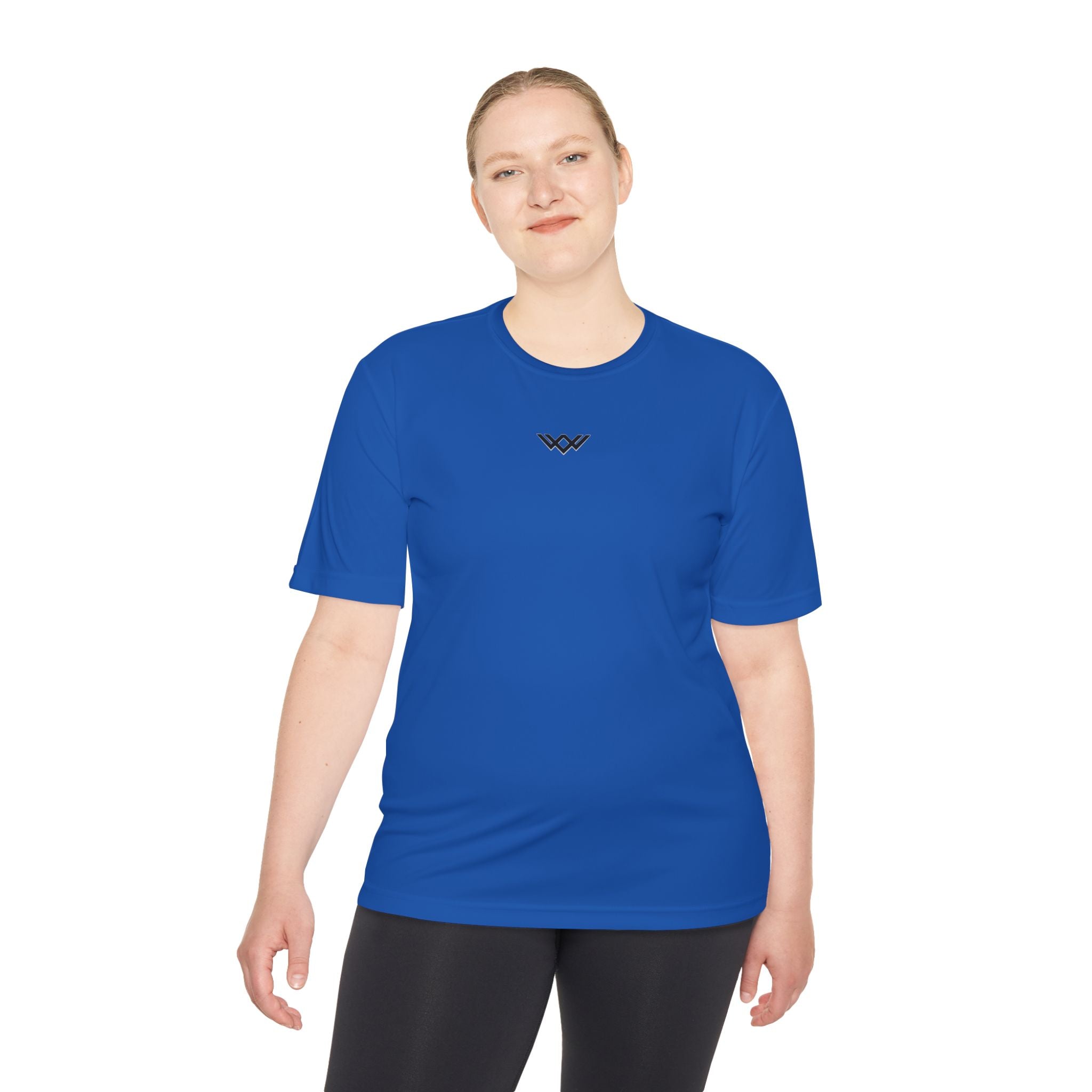 Moisture-Wicking Performance Tee — Minimal Black Chest Logo