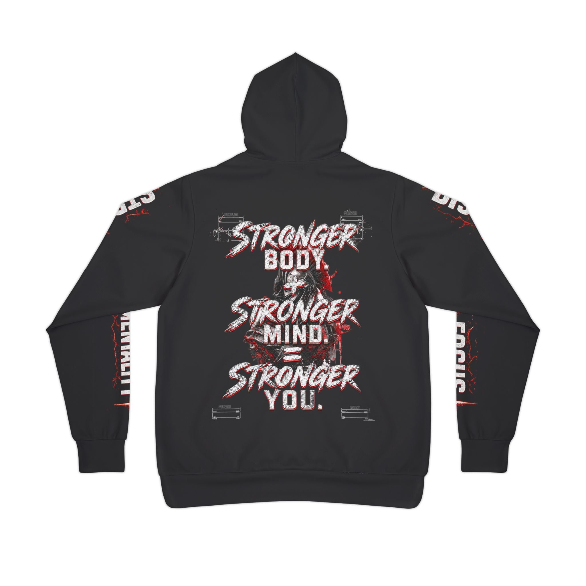 Stronger You Spartan Premium Gym Hoodie – Charcoal | Forever Uplifting Fitness