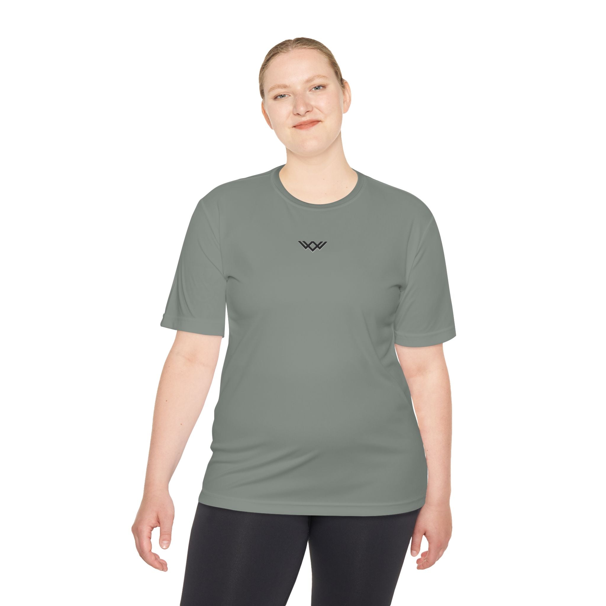 Moisture-Wicking Performance Tee — Minimal Black Chest Logo