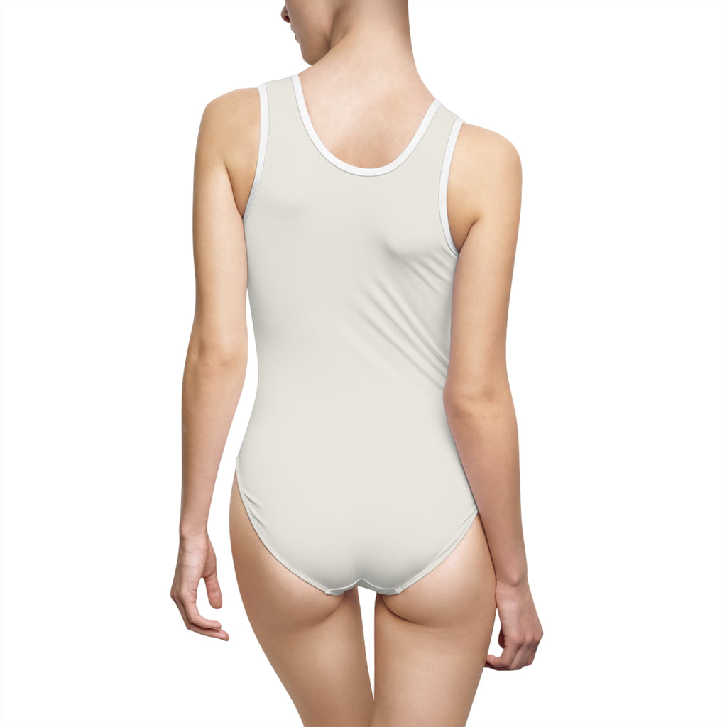 Women's Off-White One-Piece Swimsuit | FUL