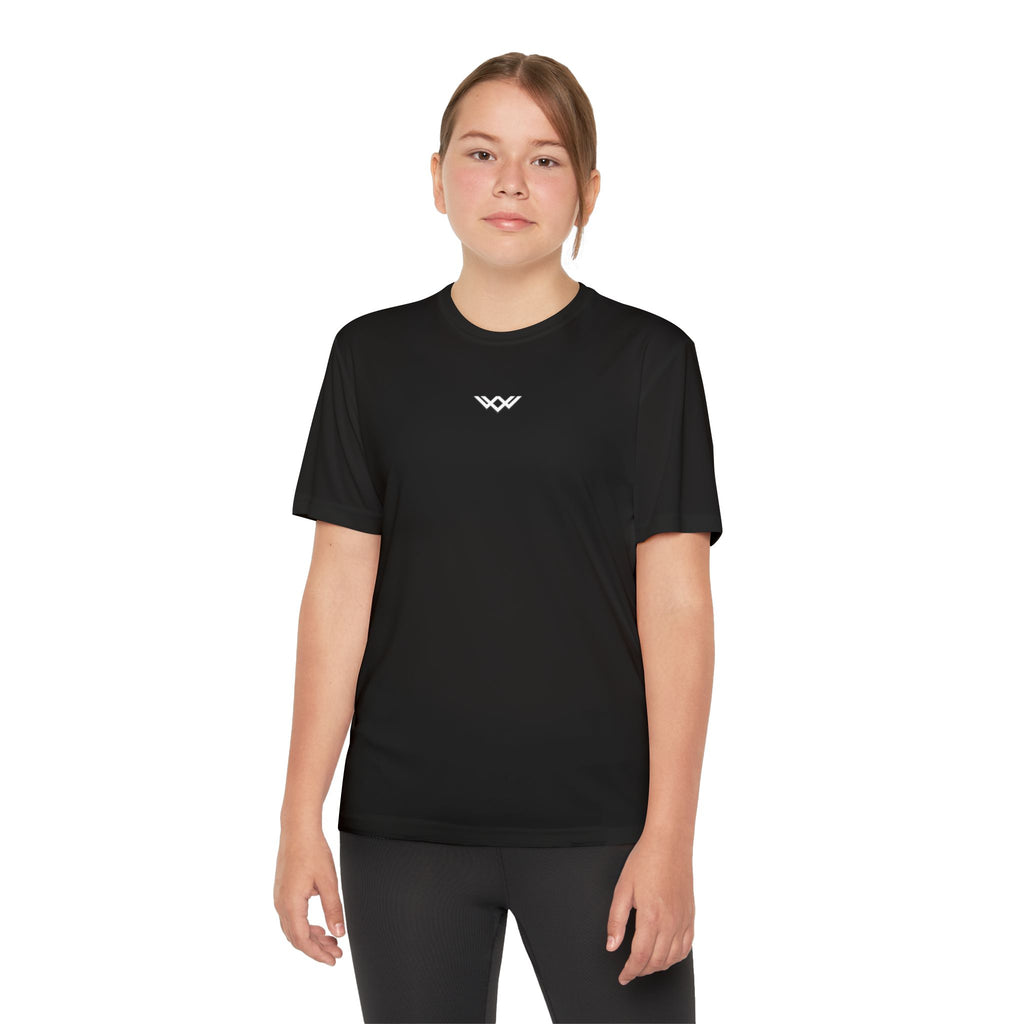 Youth Competitor Tee — Minimalist Chest Logo