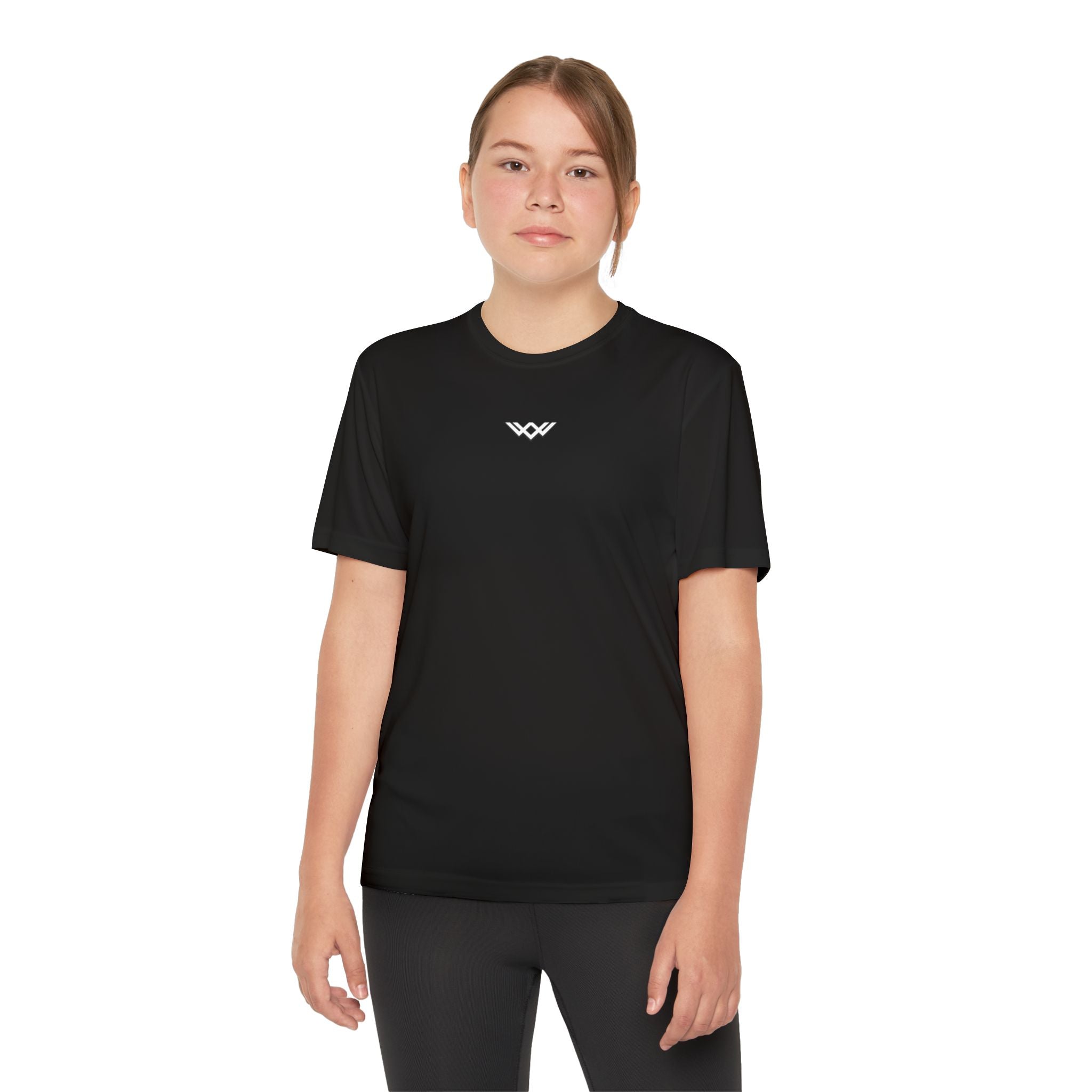 Youth Competitor Tee — Minimalist Chest Logo