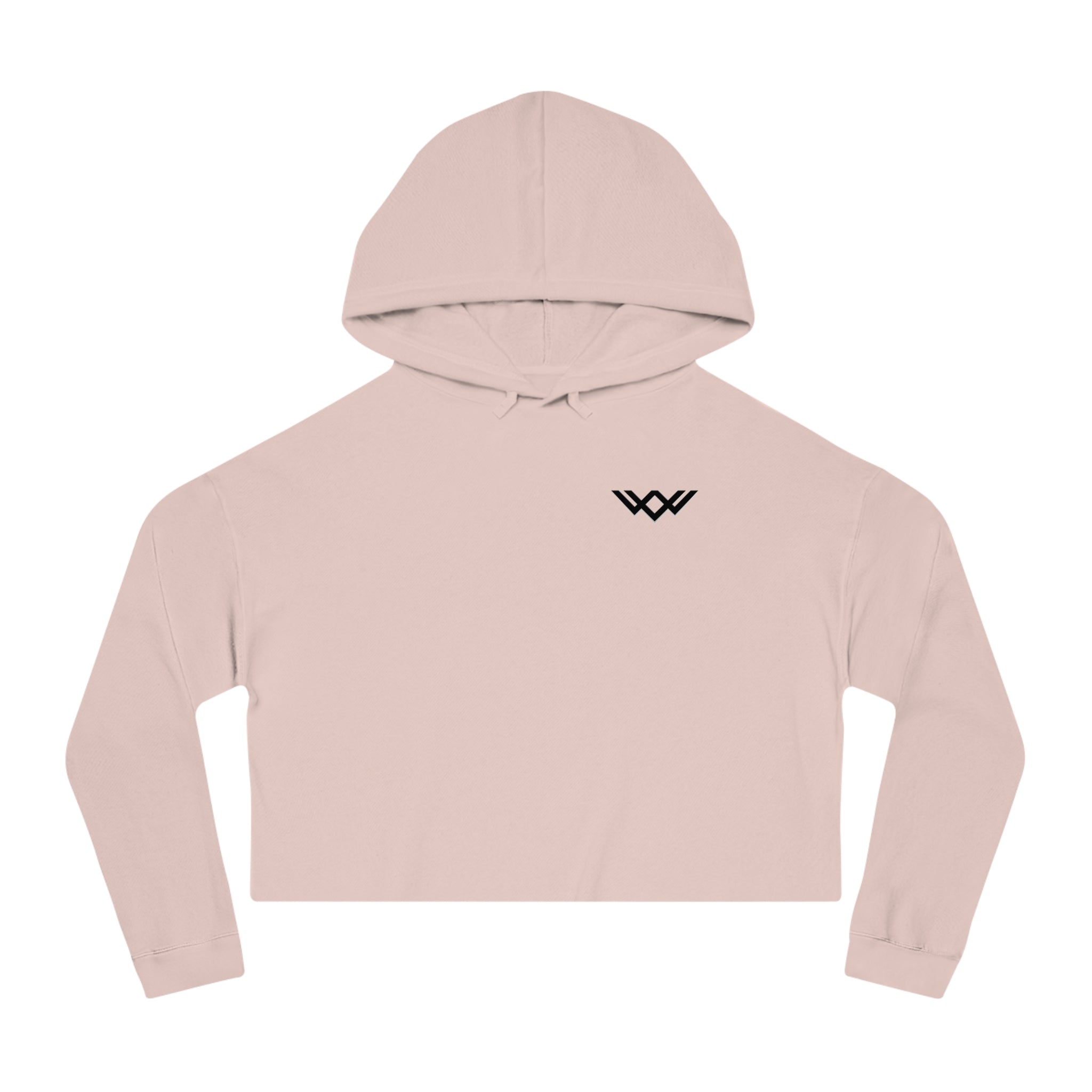 Women's Cropped Gym Hoodie "Built to Last" Graphic