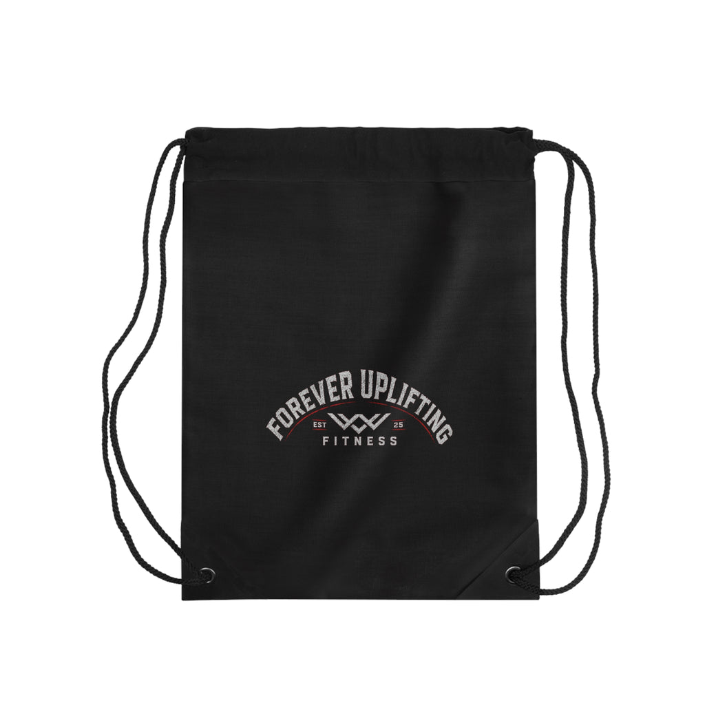Forever Uplifting Fitness Drawstring Bag — Gym Tote with Motivational Logo