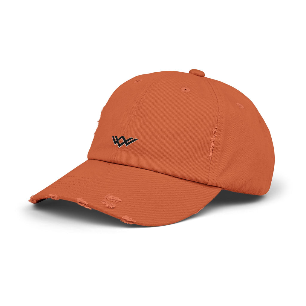 Distressed Black Baseball Cap — Minimal Worn Logo Hat