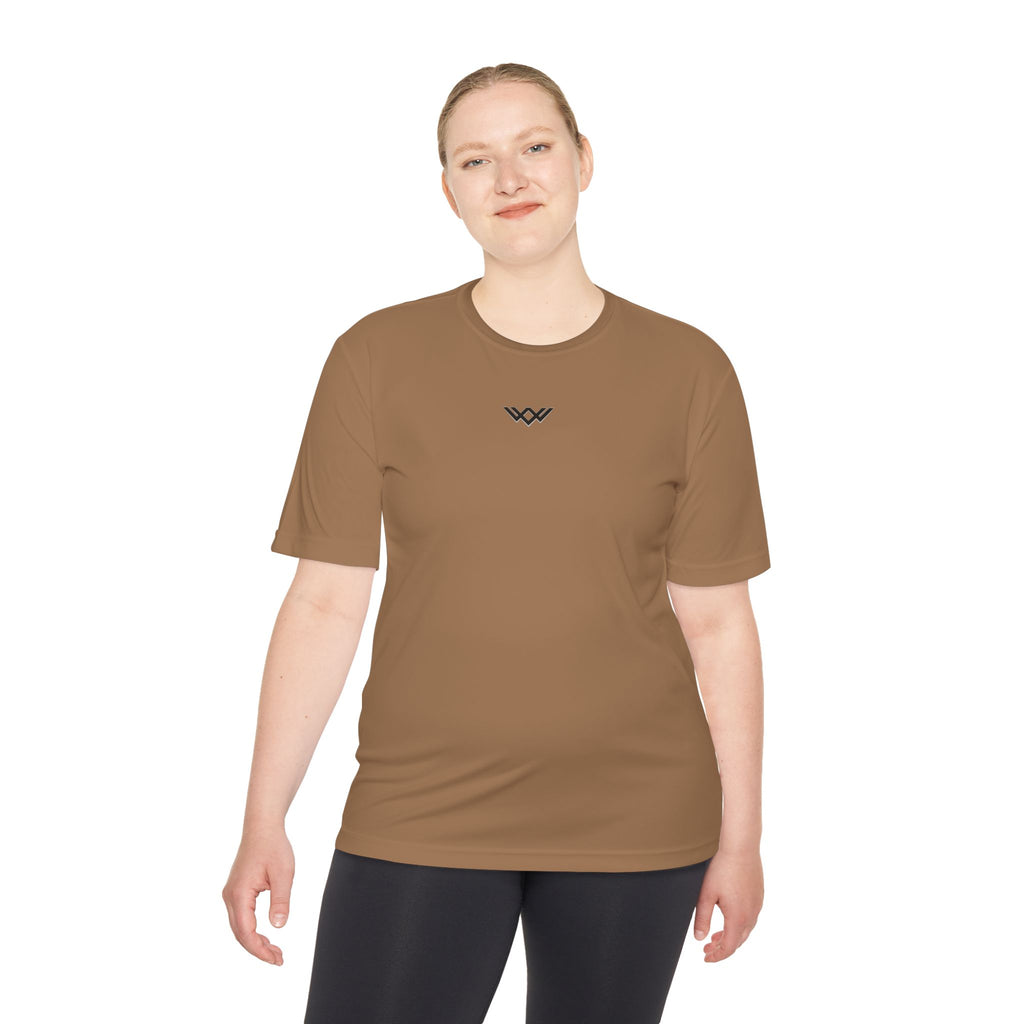 Moisture-Wicking Performance Tee — Minimal Black Chest Logo