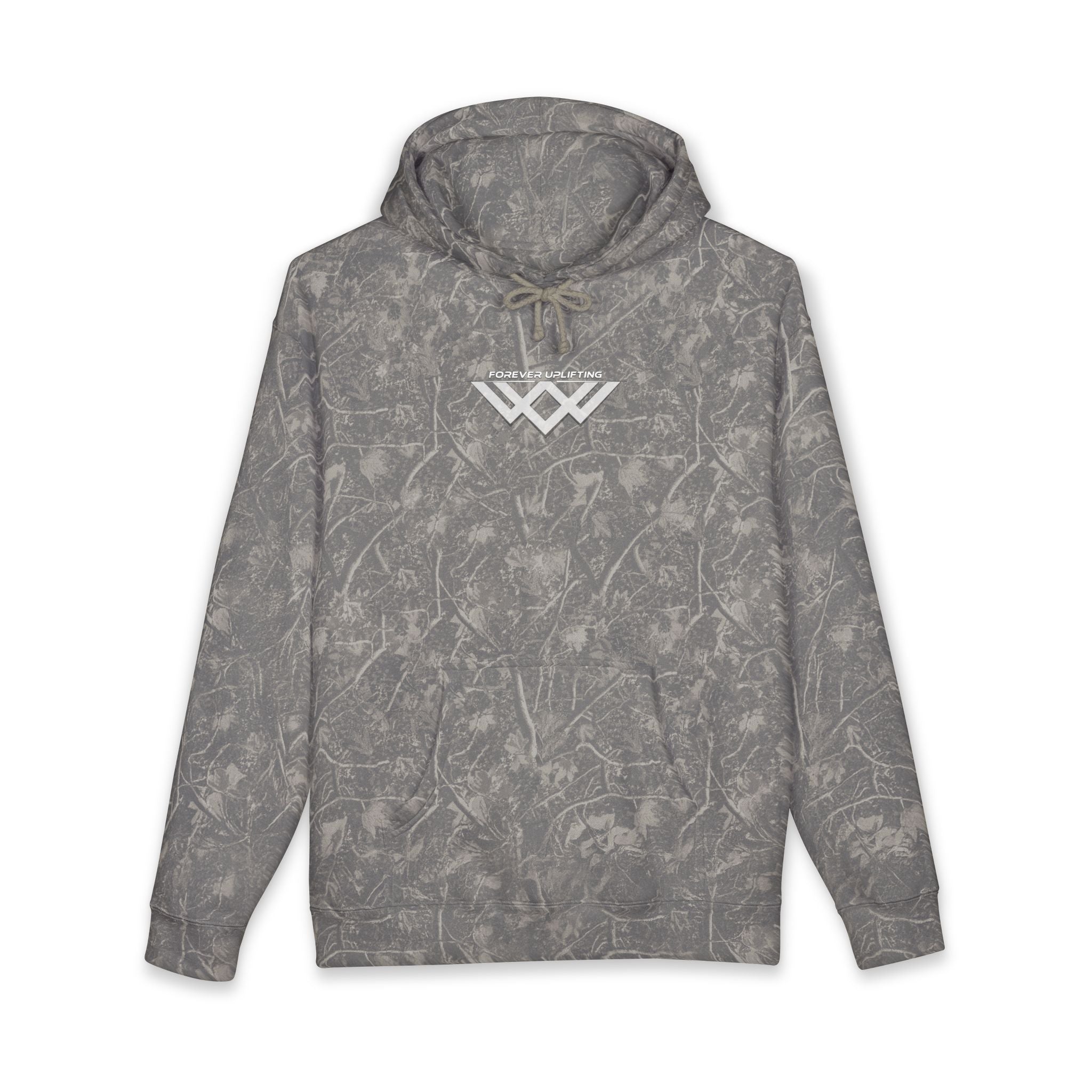 Minimal Chest Logo Heavyweight Camo Pullover Hoodie | FUL