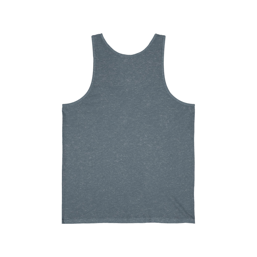 Unisex Jersey Tank Top — Minimal Chest logo