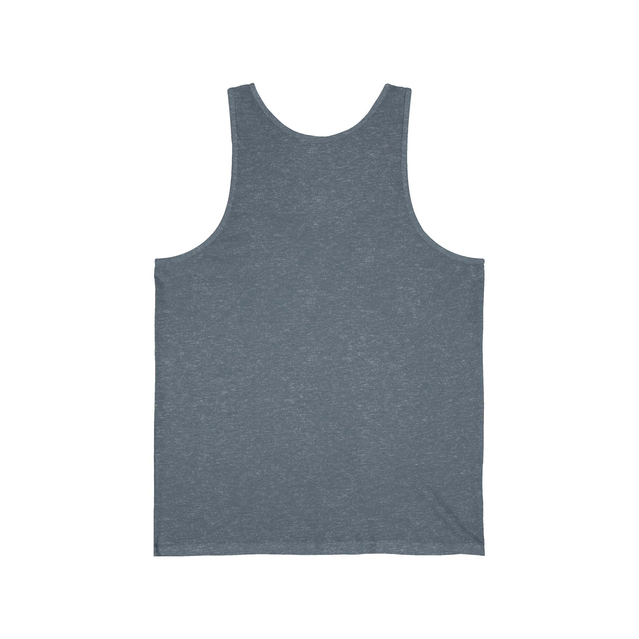 Unisex Jersey Tank Top — Minimal Chest logo