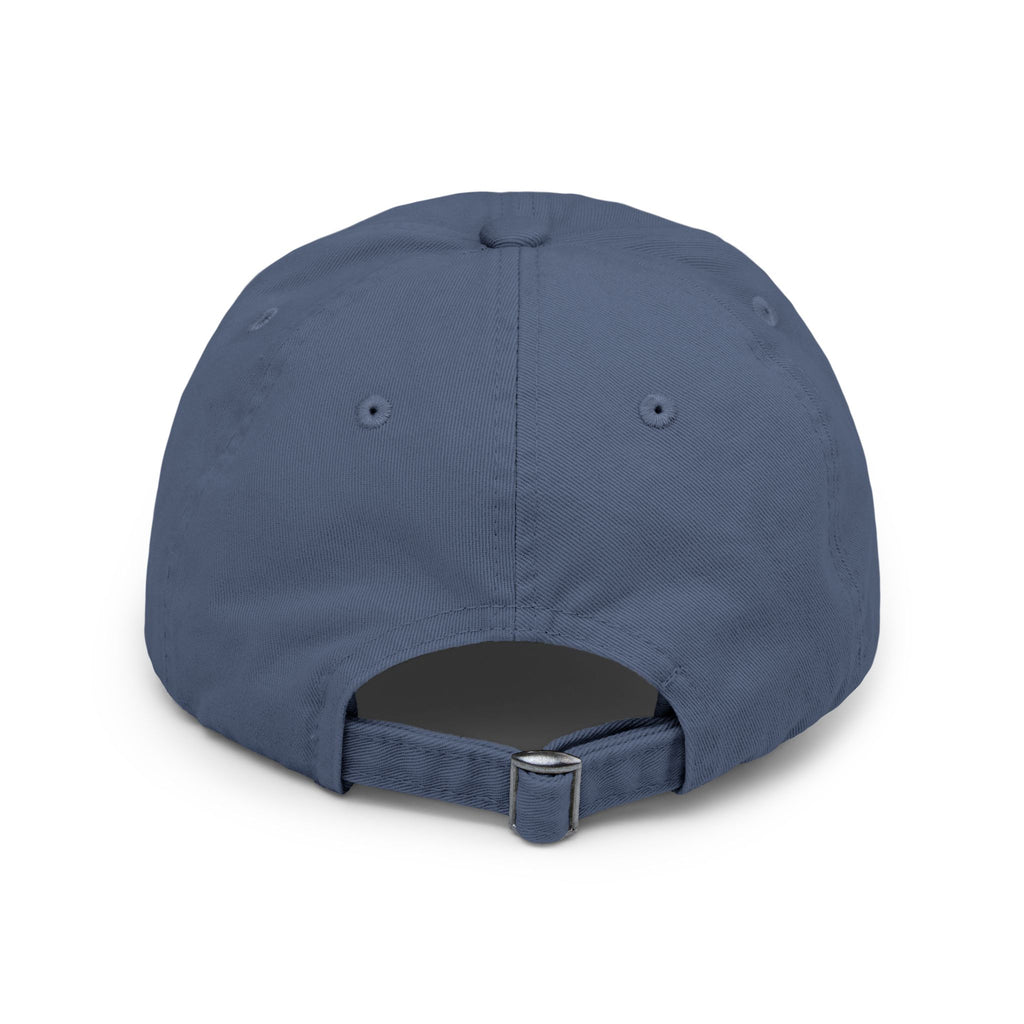 Distressed Black Baseball Cap — Minimal Worn Logo Hat