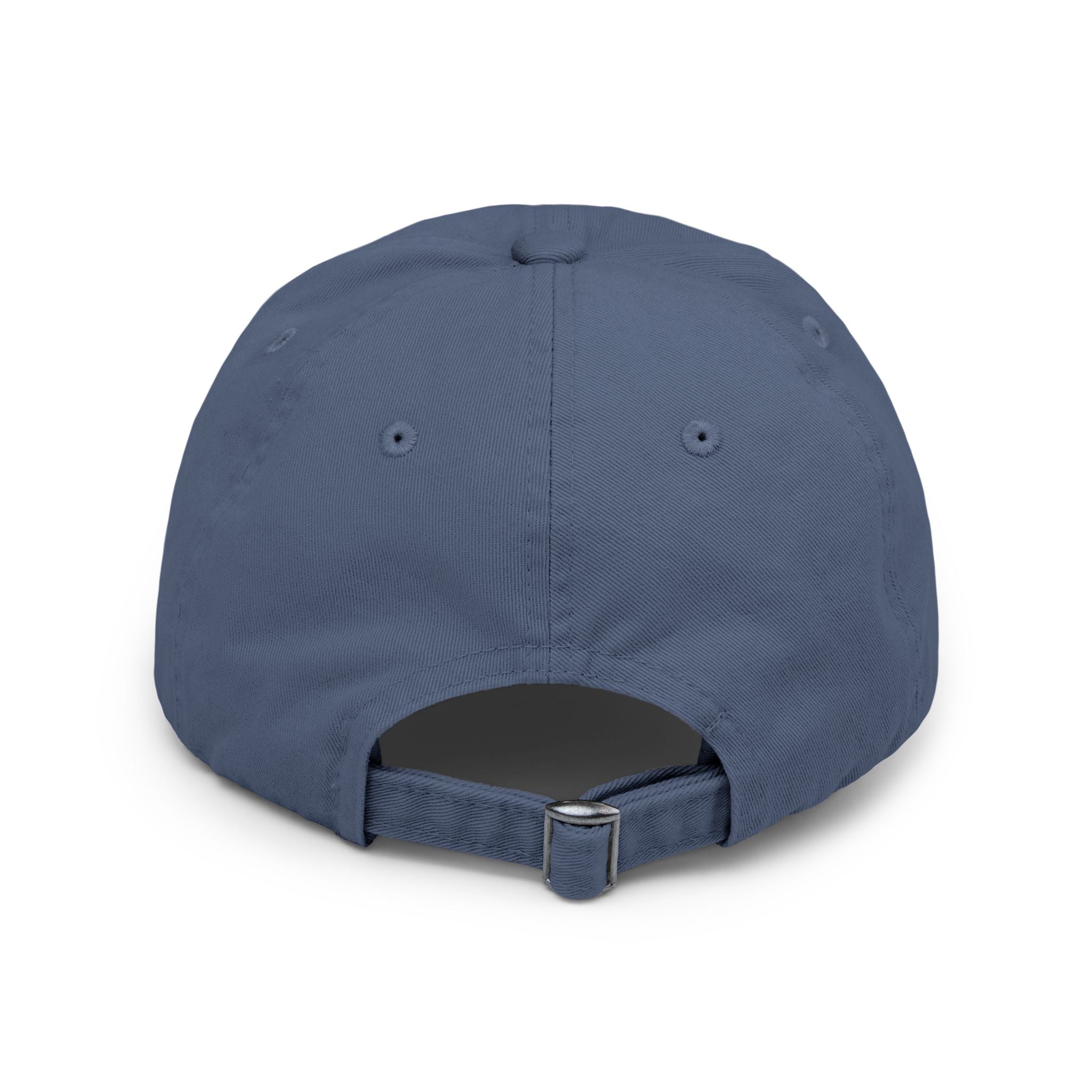 Distressed Black Baseball Cap — Minimal Worn Logo Hat