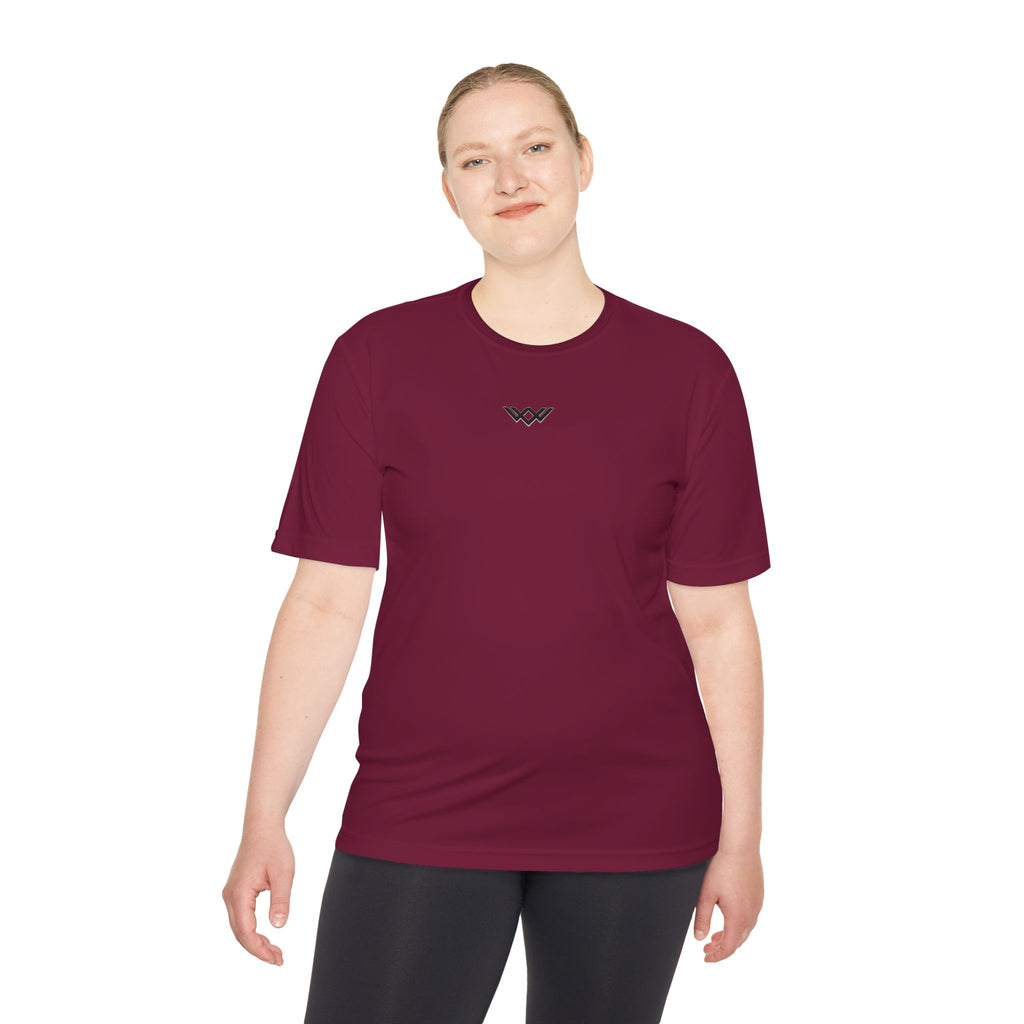 Moisture-Wicking Performance Tee — Minimal Black Chest Logo