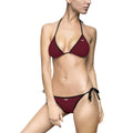 Women's Burgundy Triangle Bikini Swimsuit | FUL