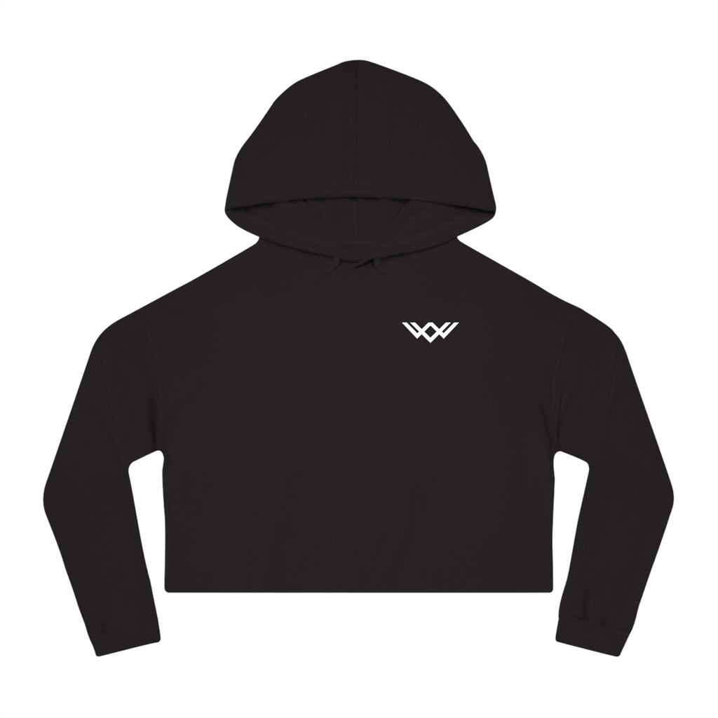 Women's Cropped Gym Hoodie "Built to Last" Graphic