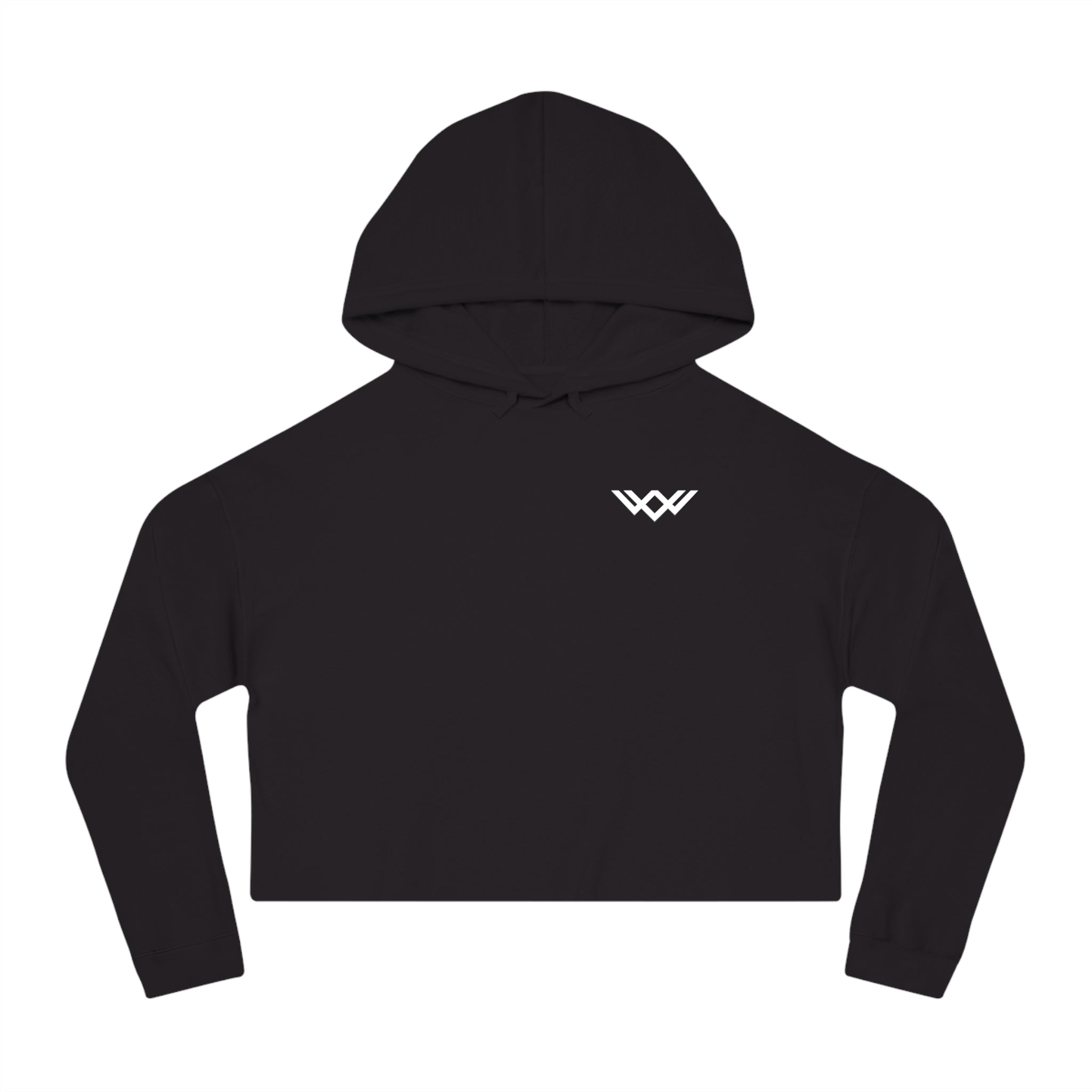 Women's Cropped Gym Hoodie "Built to Last" Graphic