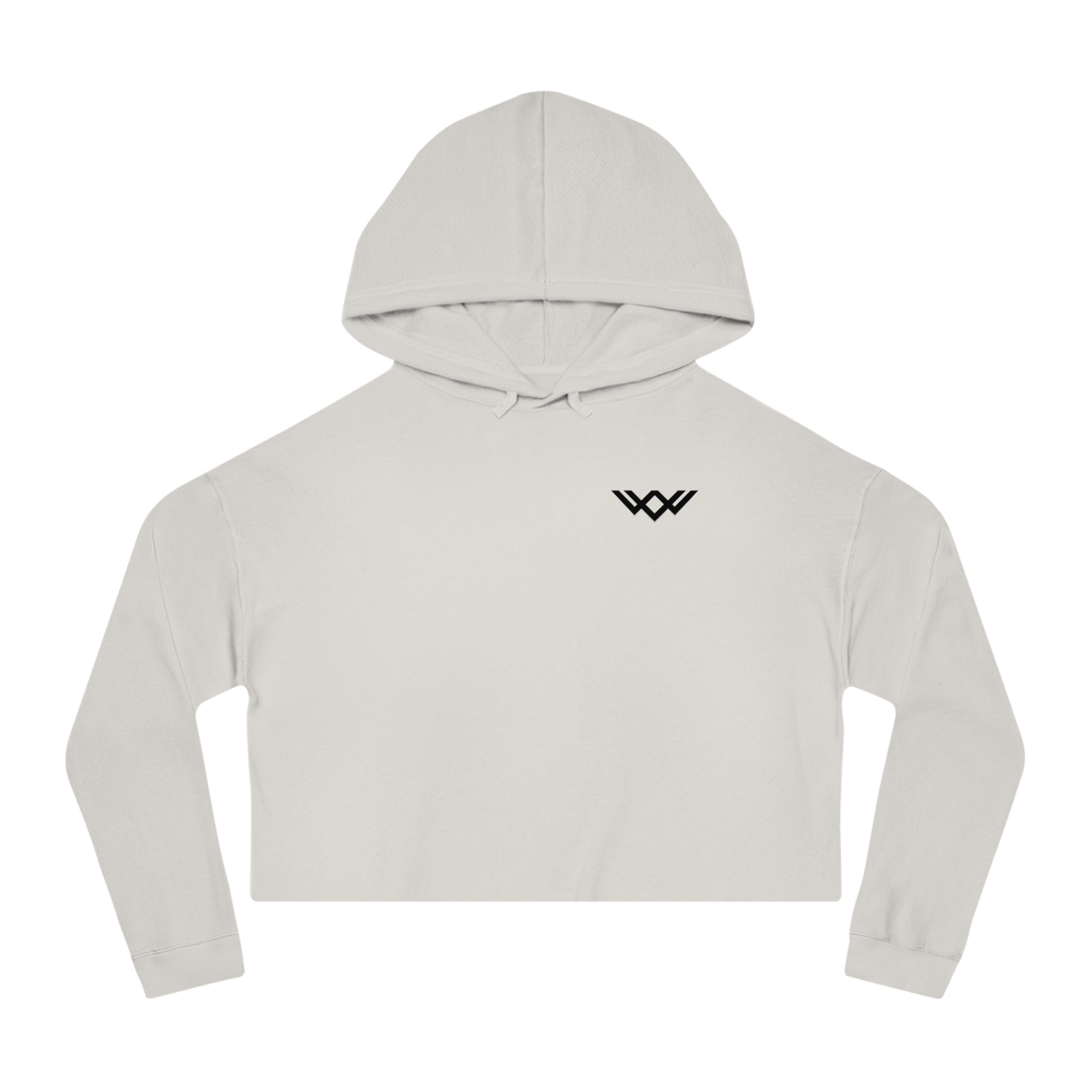 Women's Cropped Gym Hoodie "Built to Last" Graphic