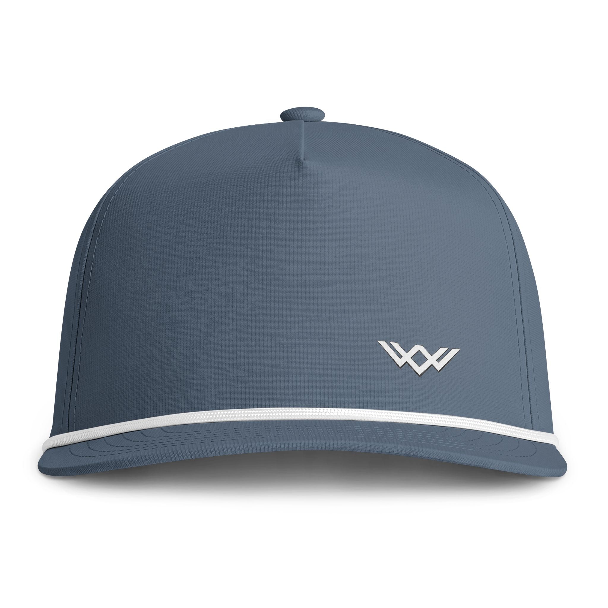 Sunwashed Vintage Rope-Trim Baseball Hat - Minimal Logo