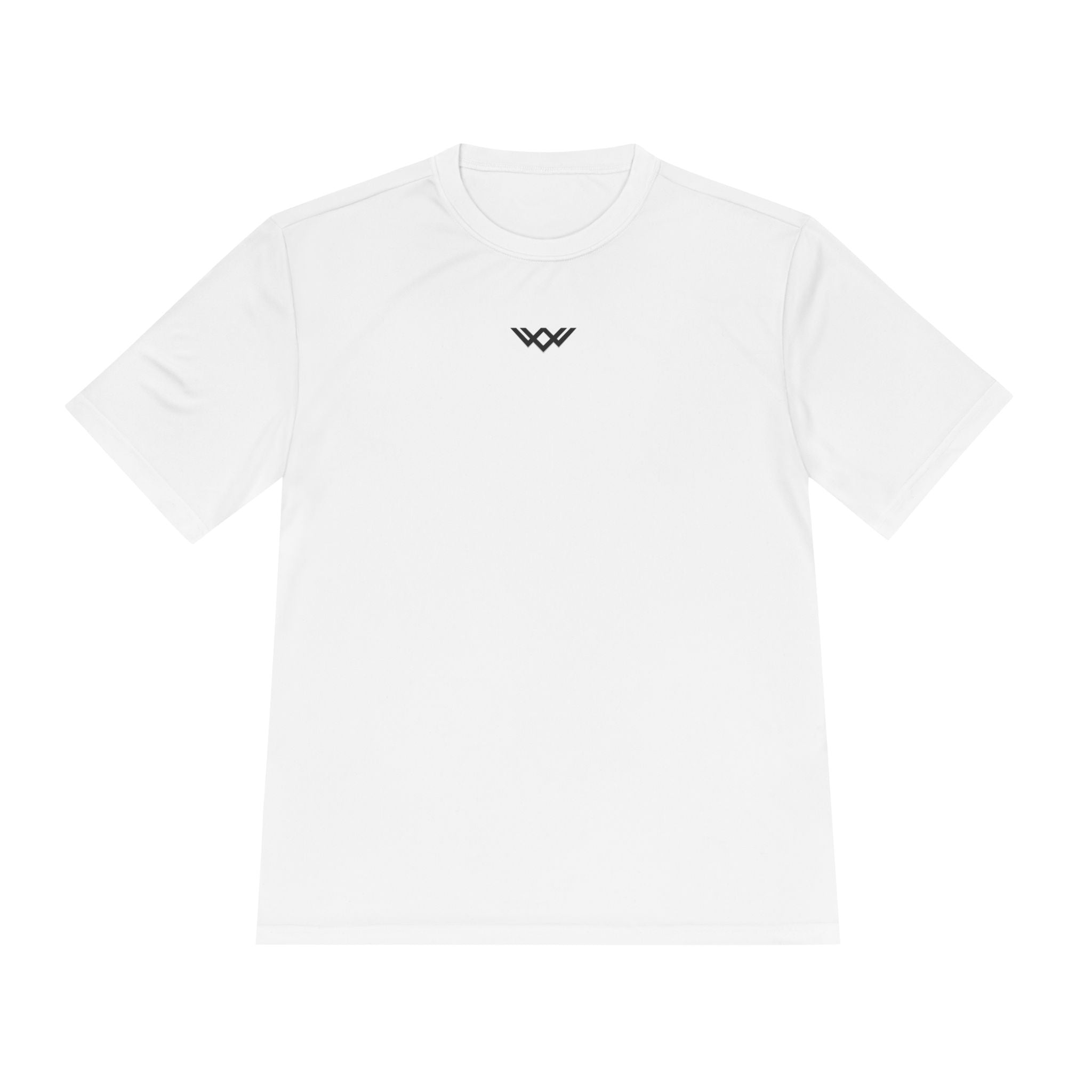 Moisture-Wicking Performance Tee — Minimal Black Chest Logo