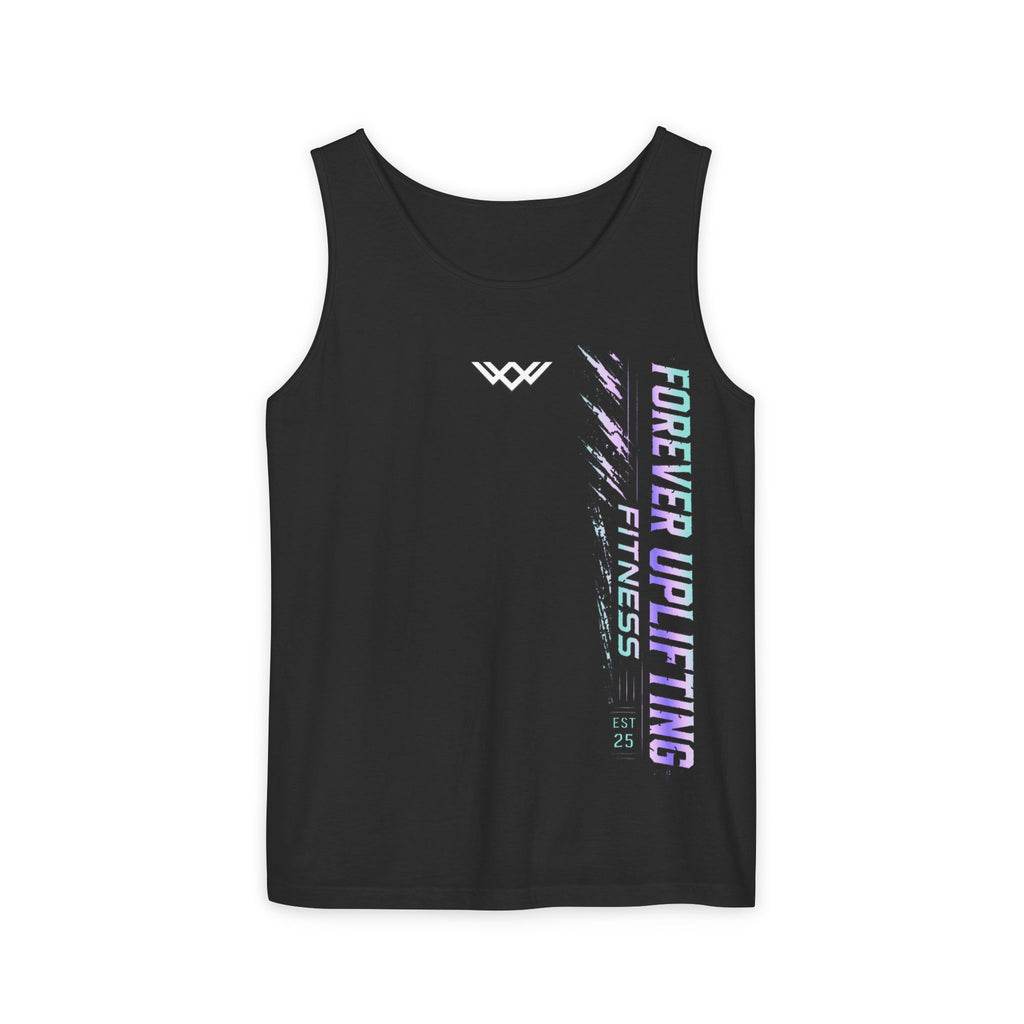 Unisex Forever Uplifting Fitness Tank Top — Vertical Gym Graphic