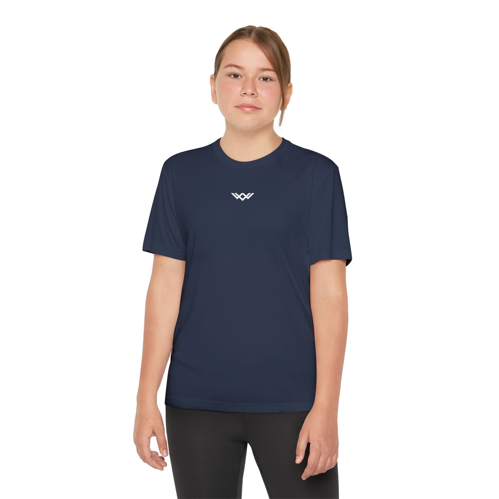 Youth Competitor Tee — Minimalist Chest Logo