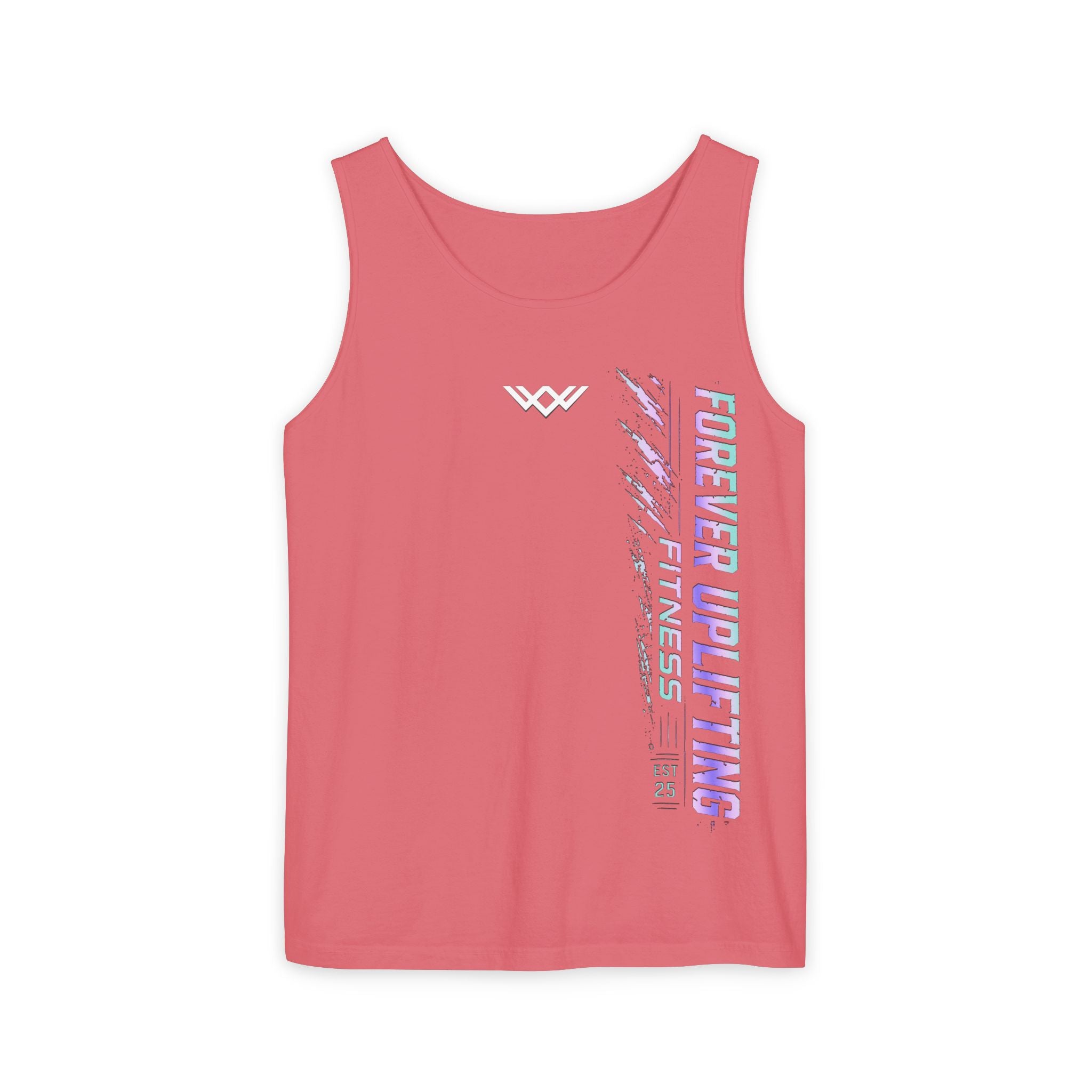Unisex Forever Uplifting Fitness Tank Top — Vertical Gym Graphic
