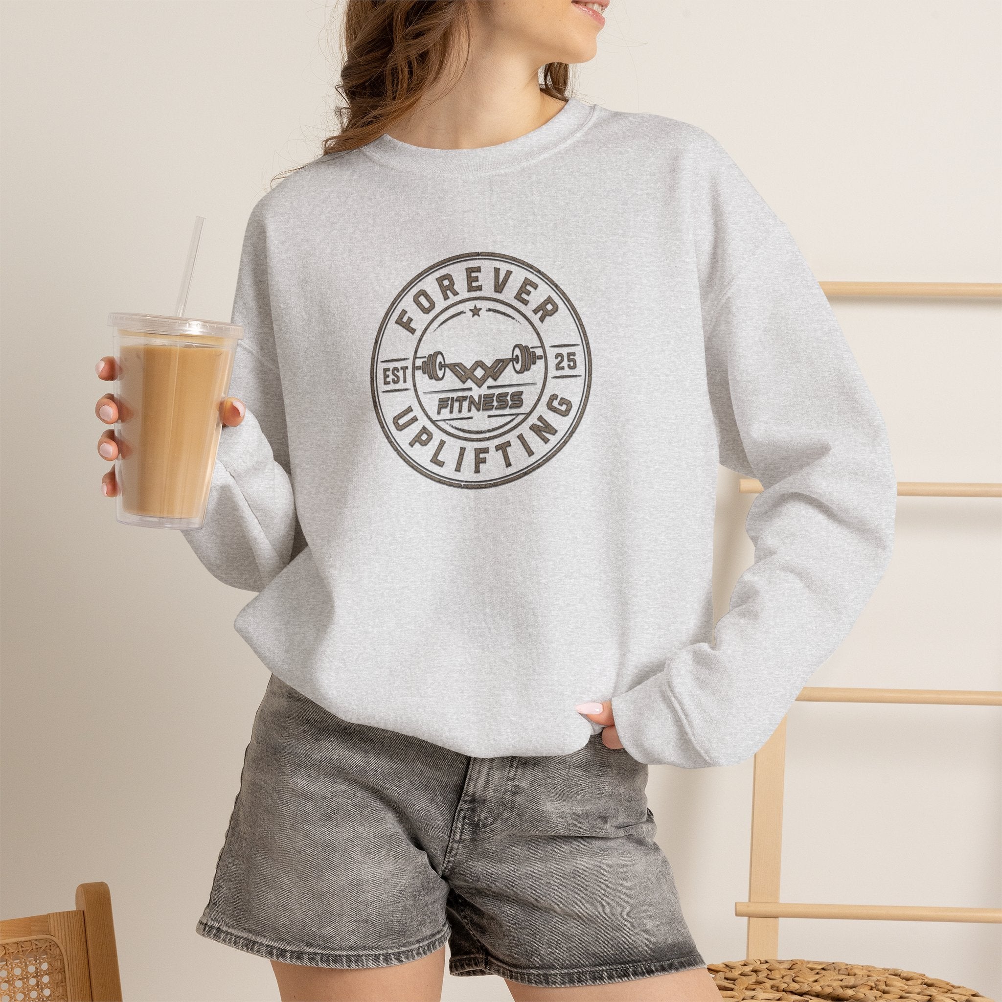 Vintage Circle Logo Premium Sweatshirt | Forever Uplifting Fitness