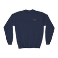 Youth Crewneck Sweatshirt — 'Never Settle' Graphic Sweatshirt
