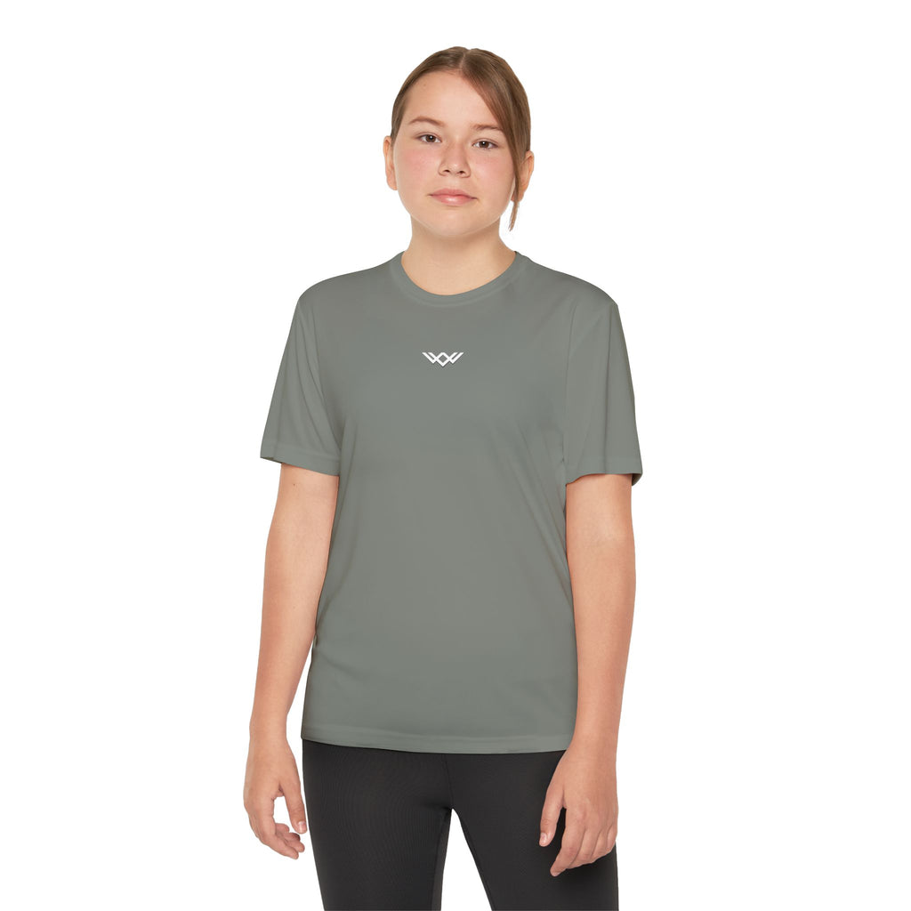 Youth Competitor Tee — Minimalist Chest Logo