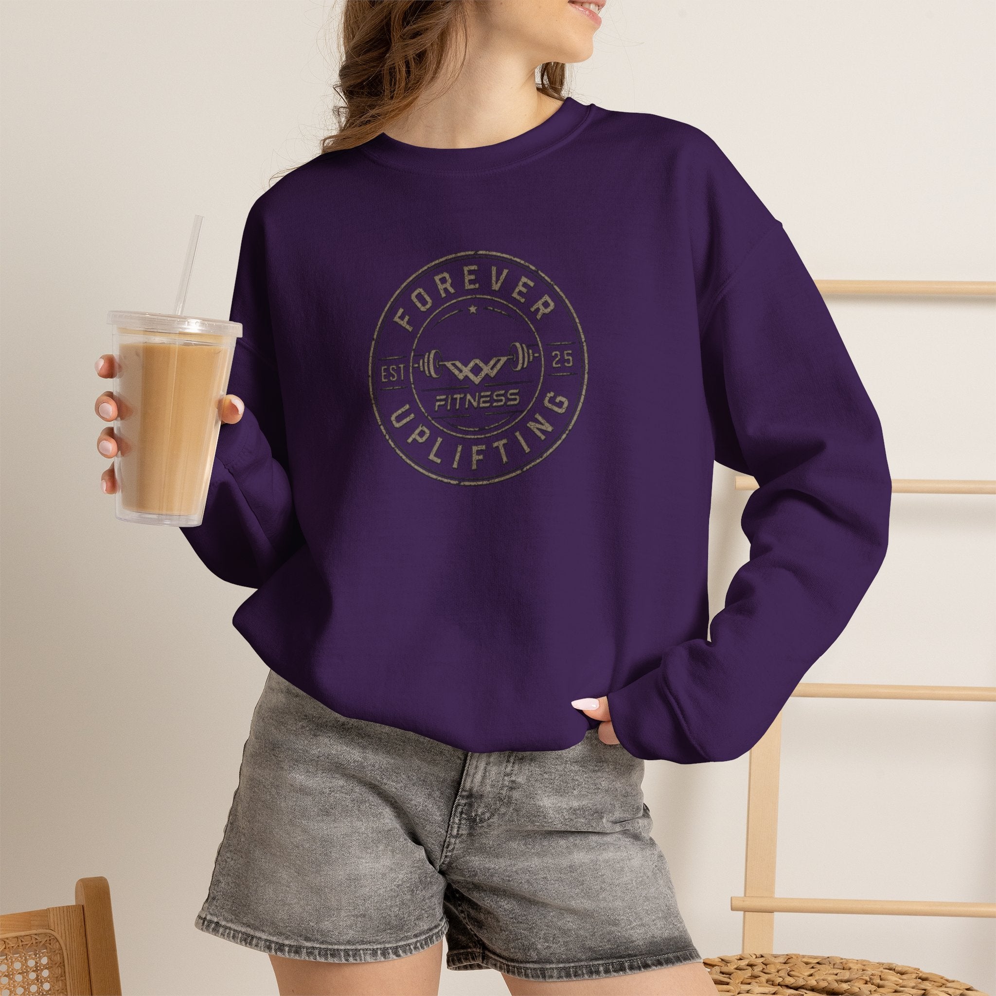 Vintage Circle Logo Premium Sweatshirt | Forever Uplifting Fitness