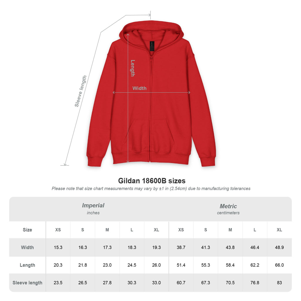Youth — Minimal Logo Zip Hoodie