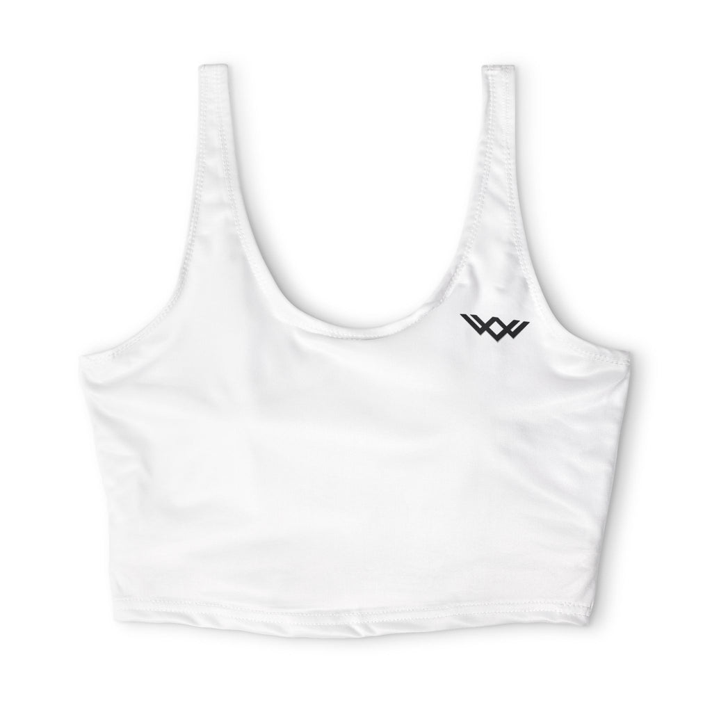 'Never Settle' Sports Bra — | Rhino Grey | Performance Crop Top