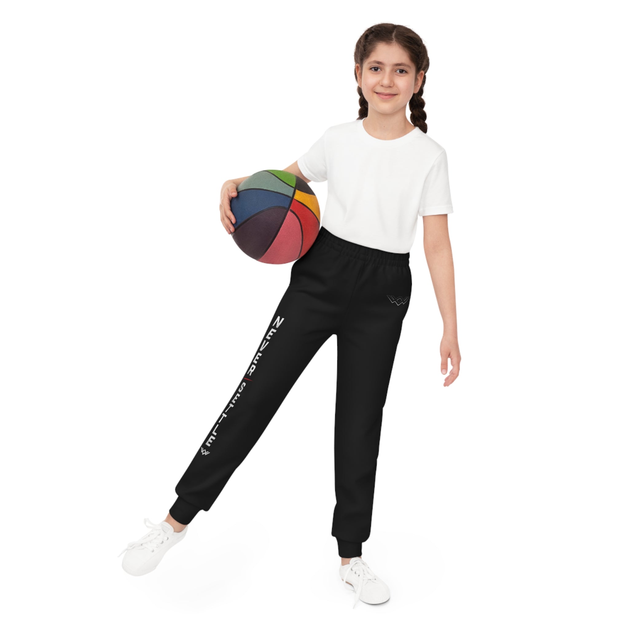 Youth — 'Never Settle' Black Athletic Sweatpants