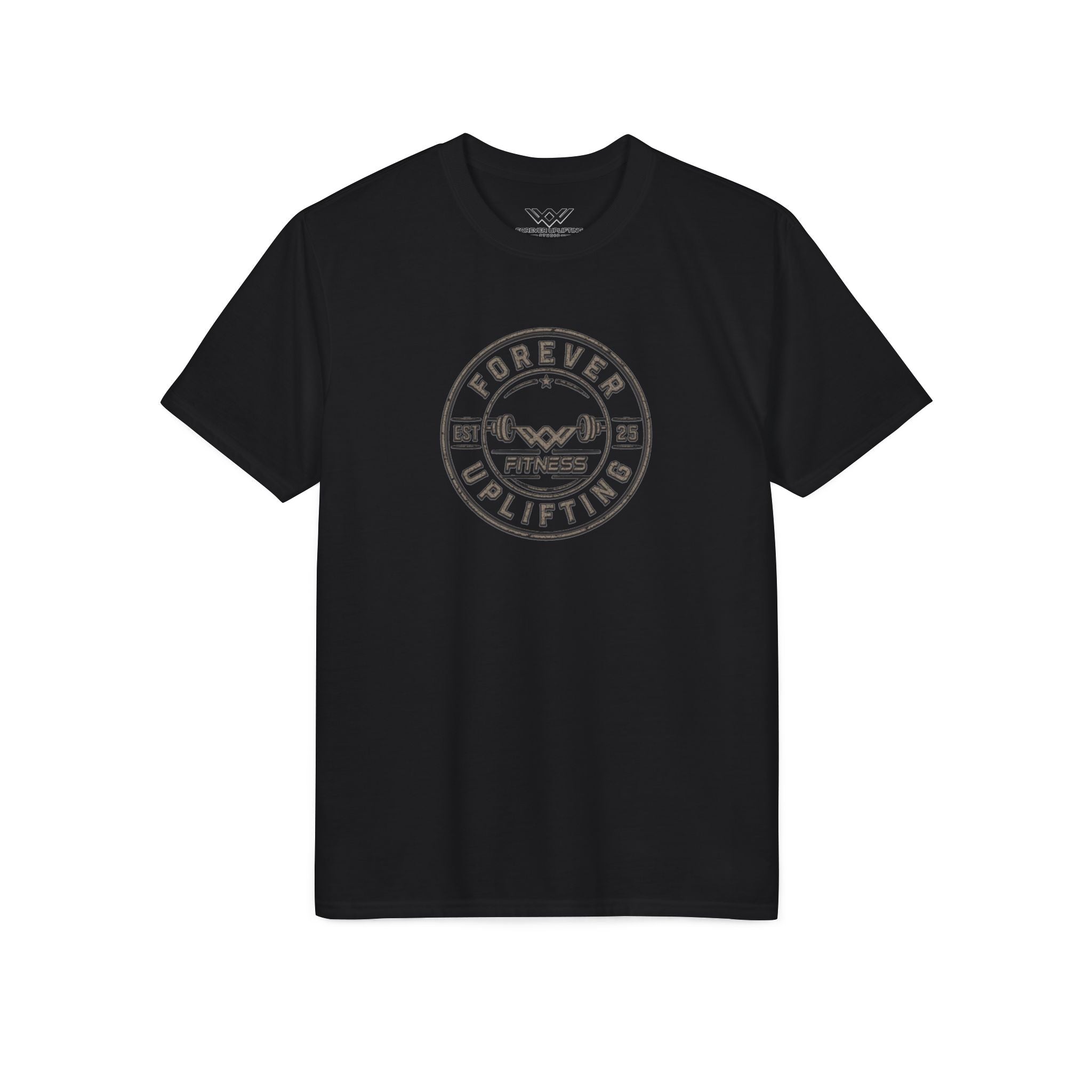 Vintage Circle Logo Performance Gym T-Shirt | Forever Uplifting Fitness