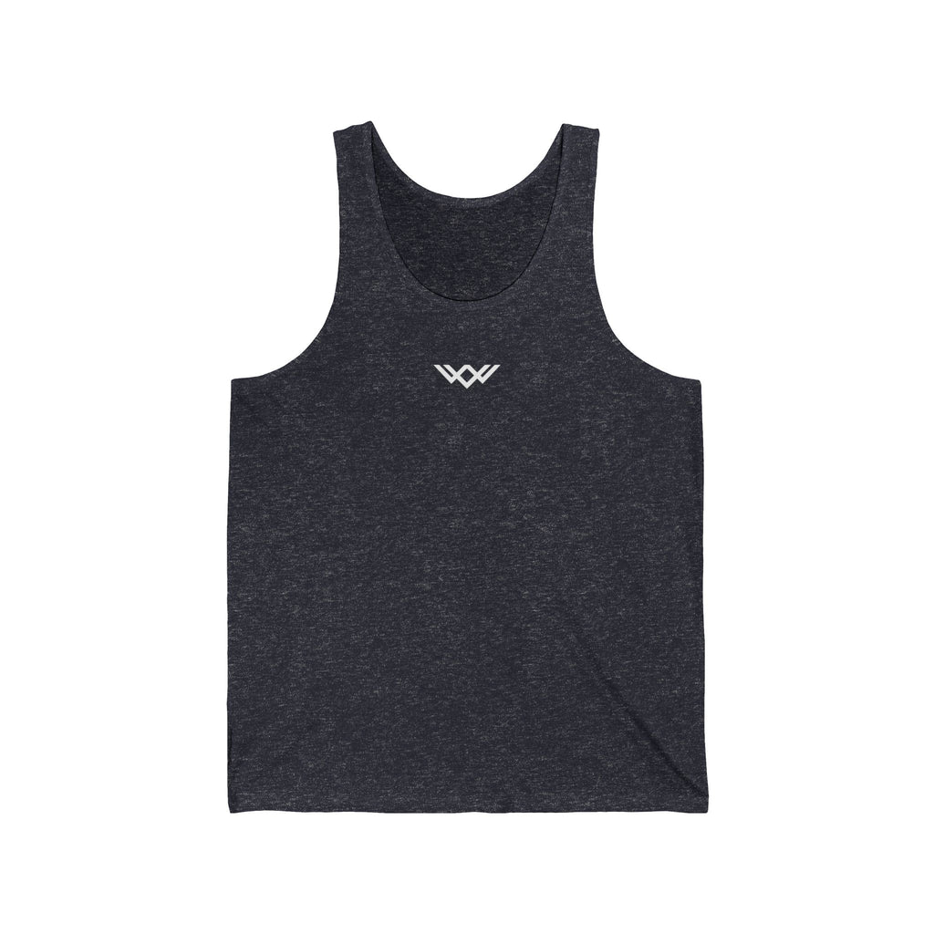 Unisex Jersey Tank Top — Minimal Chest logo