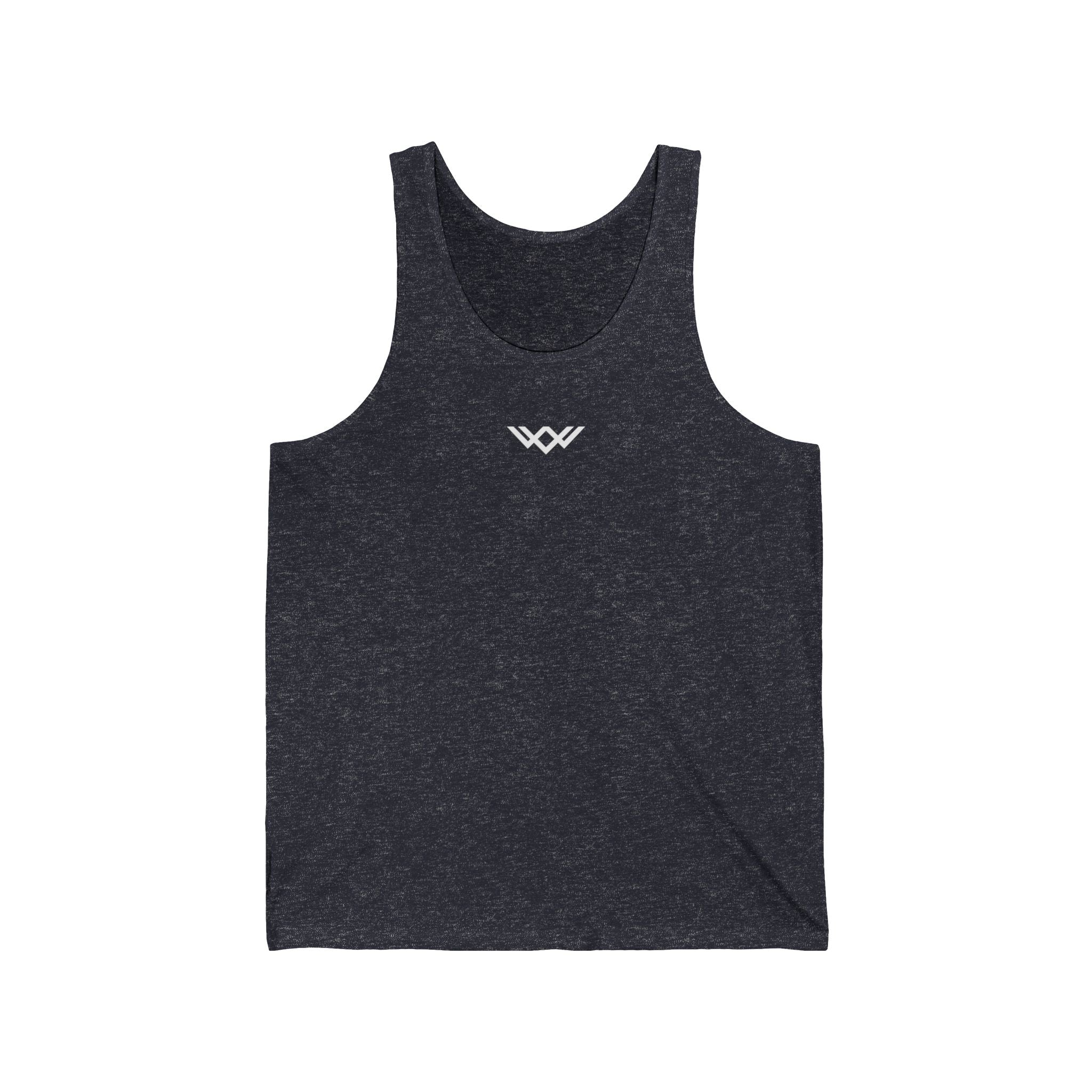Unisex Jersey Tank Top — Minimal Chest logo