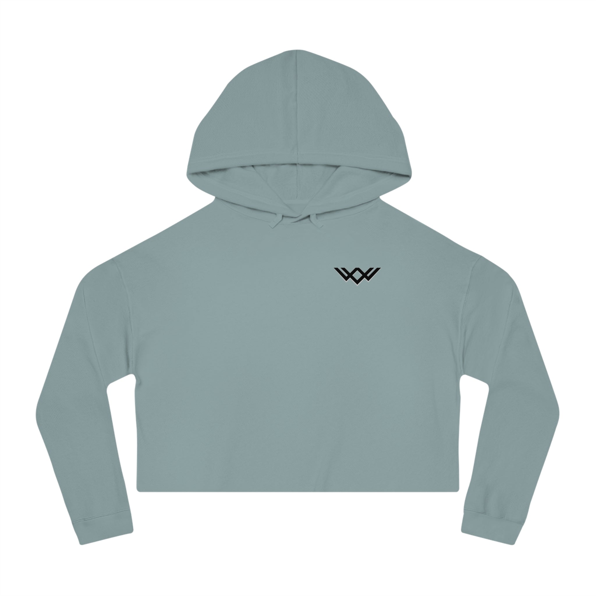 Women's Cropped Gym Hoodie "Built to Last" Graphic