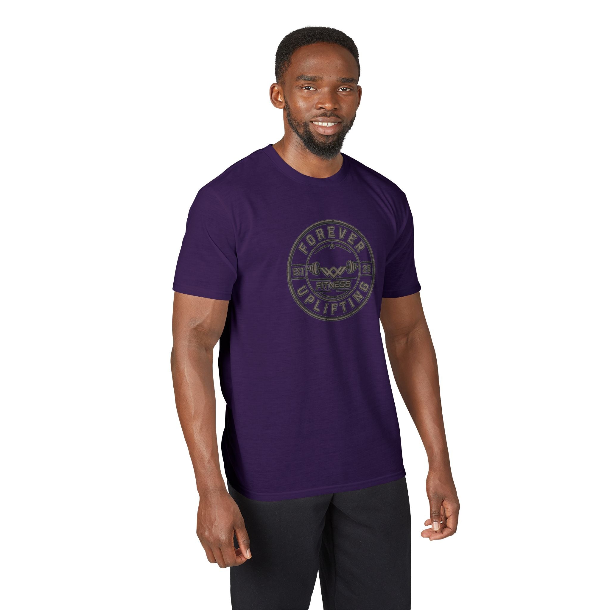 Vintage Circle Logo Performance Gym T-Shirt | Forever Uplifting Fitness
