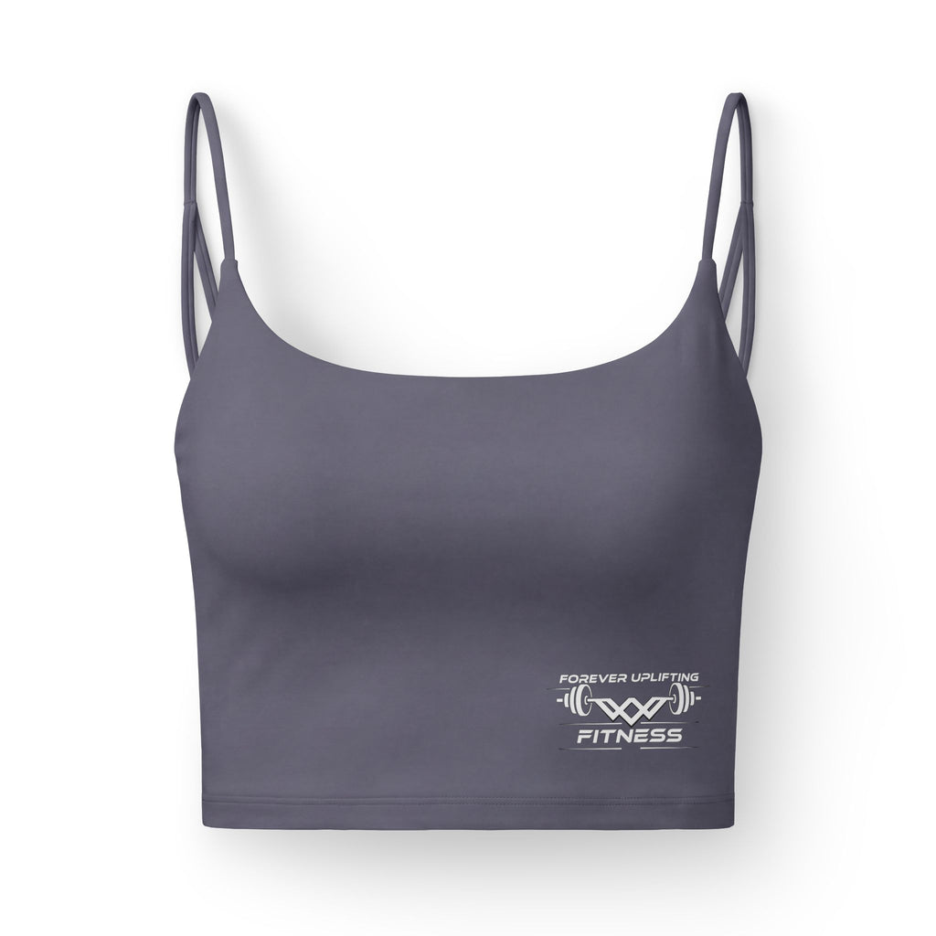 Women’s Luxe Bra — 'Never Settle' Fitness Crop Top