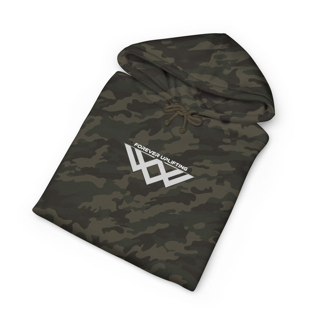 Minimal Chest Logo Heavyweight Camo Pullover Hoodie | FUL