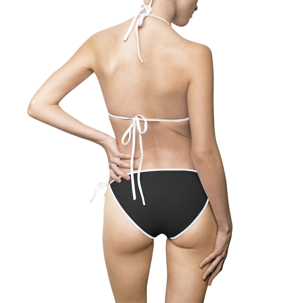 Women's Charcoal Triangle Bikini Swimsuit | FUL