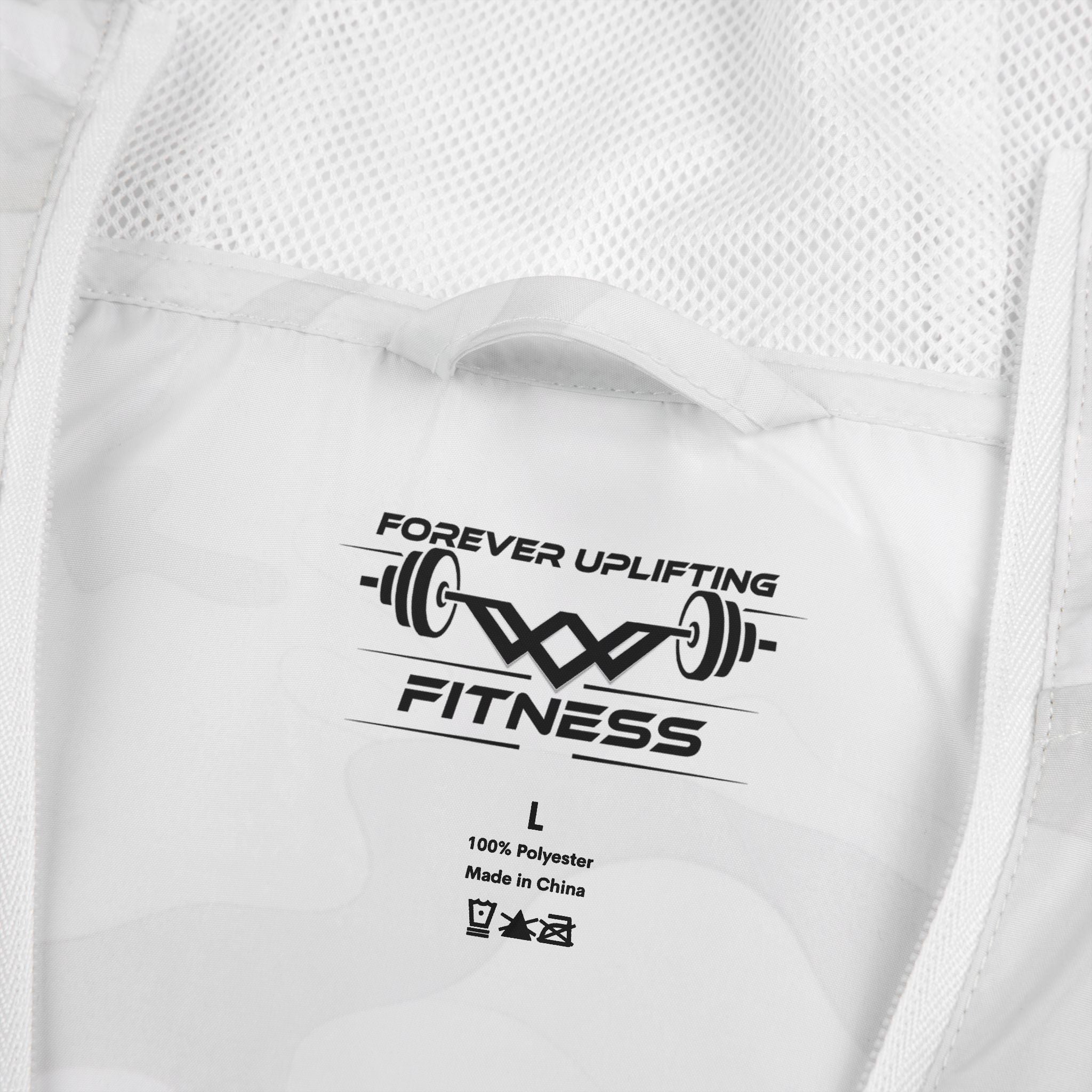 'Never Settle' Hooded Lightweight Windbreaker Jacket