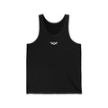Unisex Jersey Tank Top — Minimal Chest logo