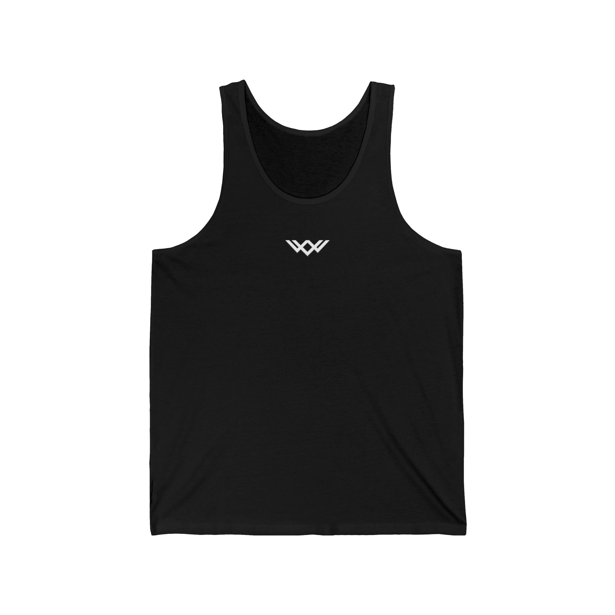Unisex Jersey Tank Top — Minimal Chest logo