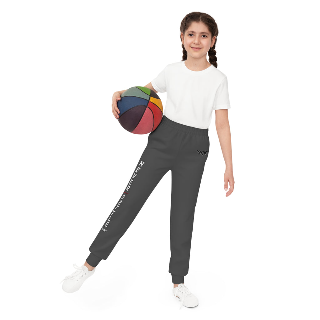 Youth — 'Never Settle' Charcoal grey Athletic Sweatpants