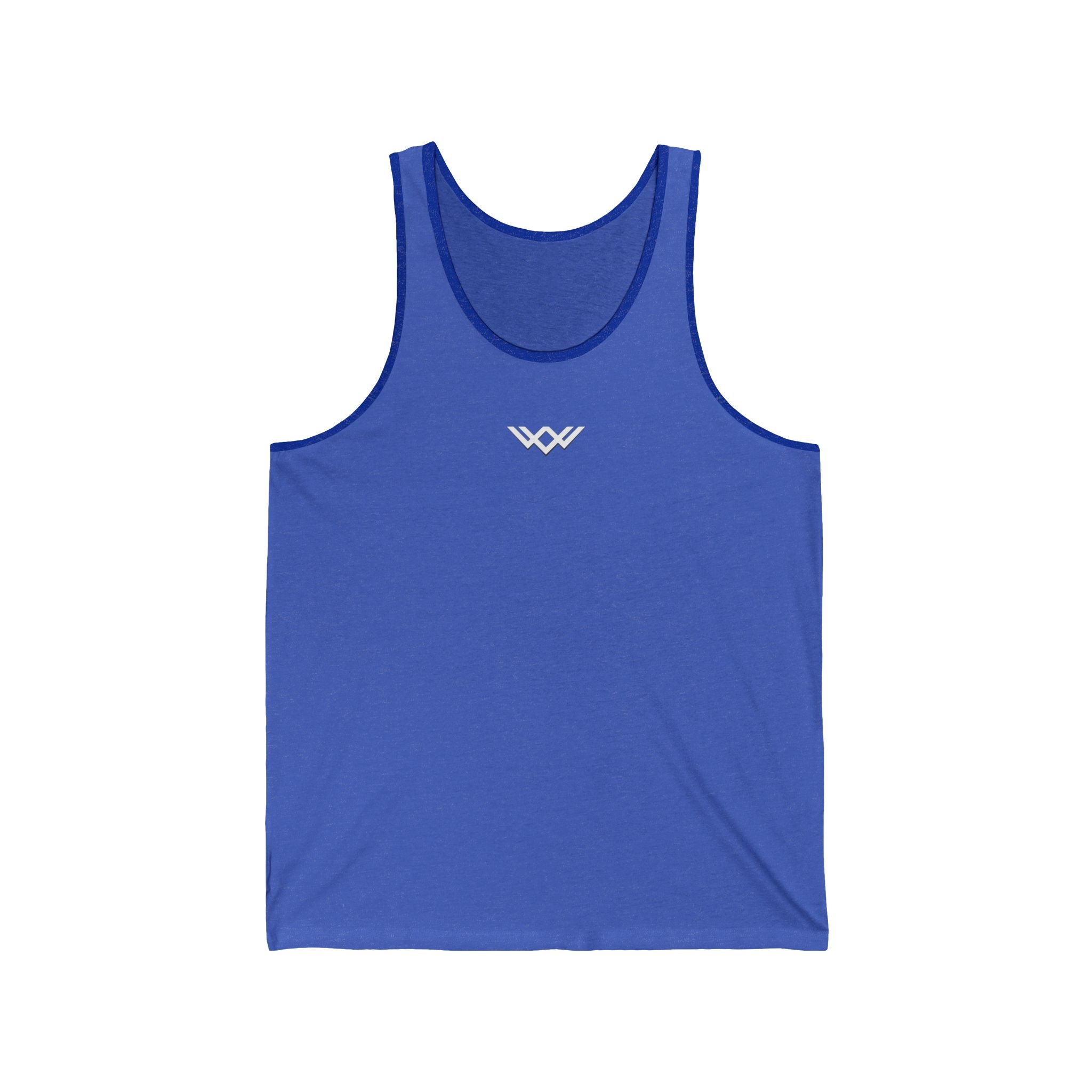 Unisex Jersey Tank Top — Minimal Chest logo