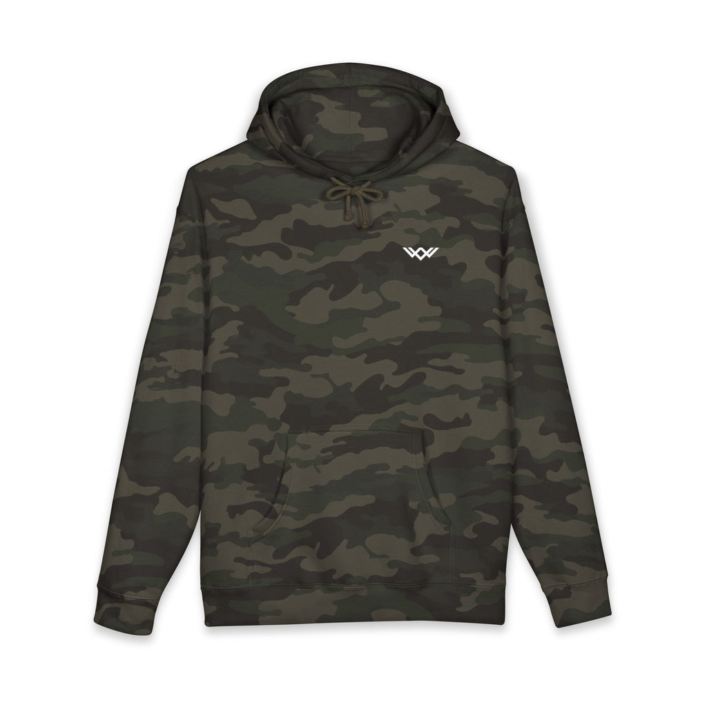 Minimal Logo Heavyweight Camo Pullover Hoodie | FUL