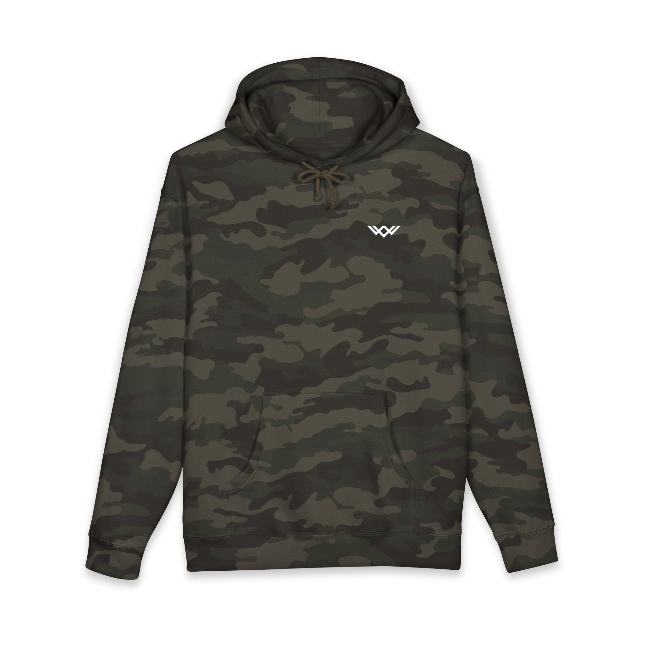 Minimal Logo Heavyweight Camo Pullover Hoodie | FUL