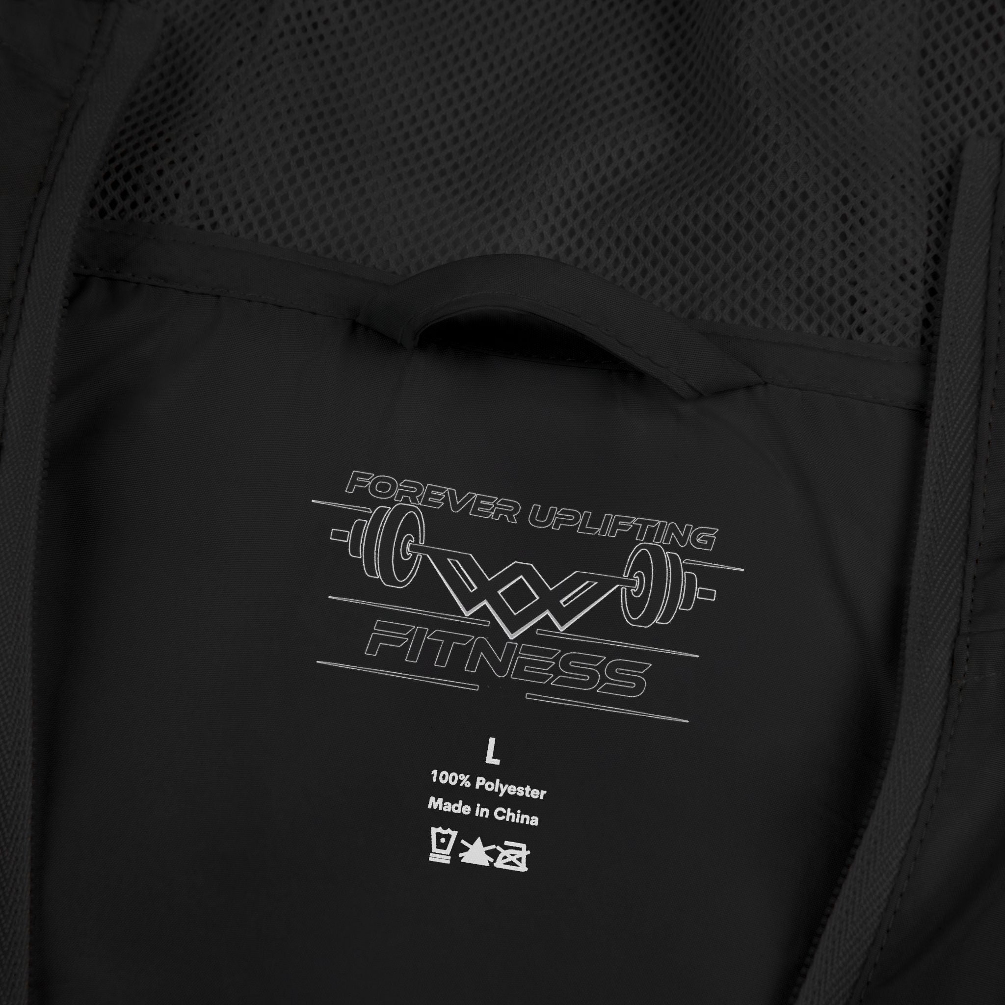 'Never Settle' Hooded Lightweight Windbreaker Jacket