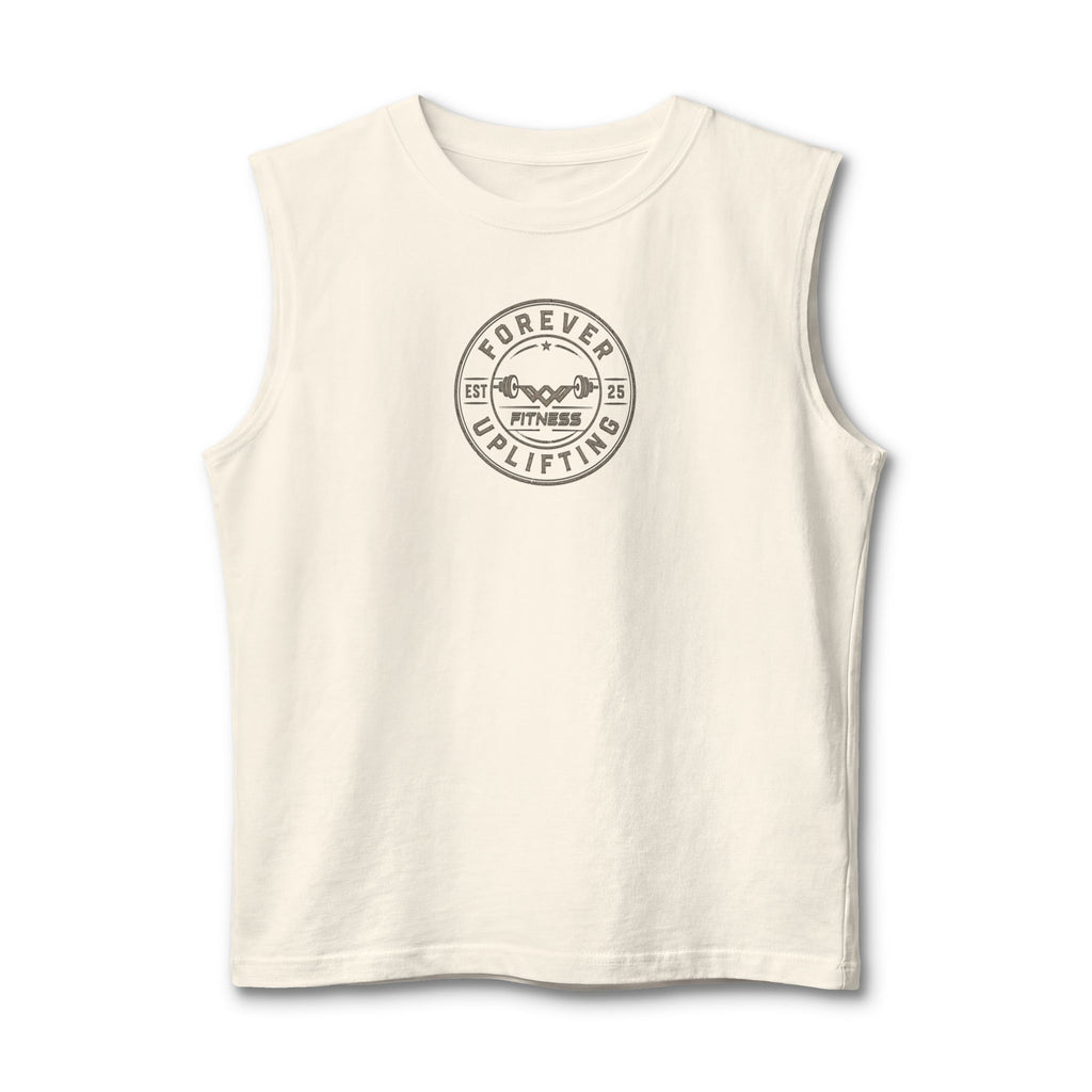 Vintage Circle Logo Premium Muscle Tank | Forever Uplifting Fitness