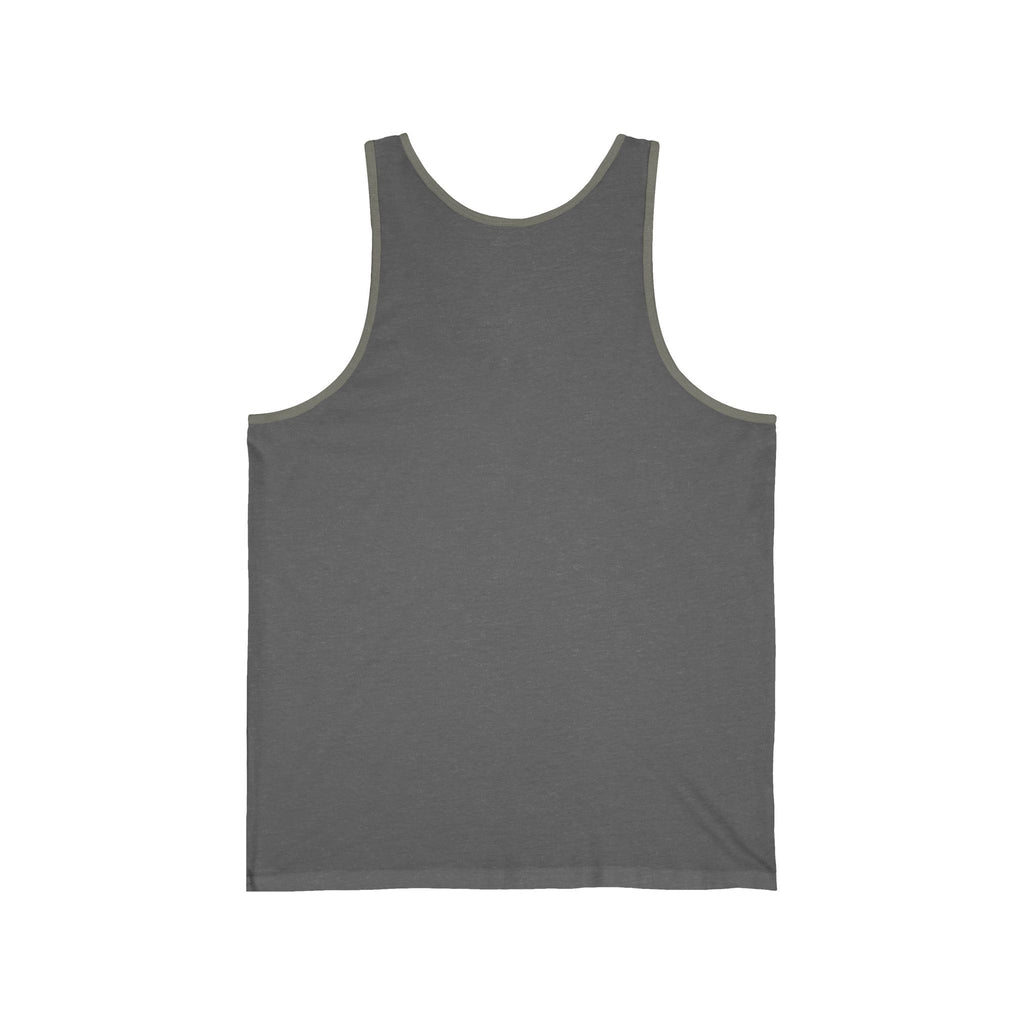 Unisex Jersey Tank Top — Minimal Chest logo